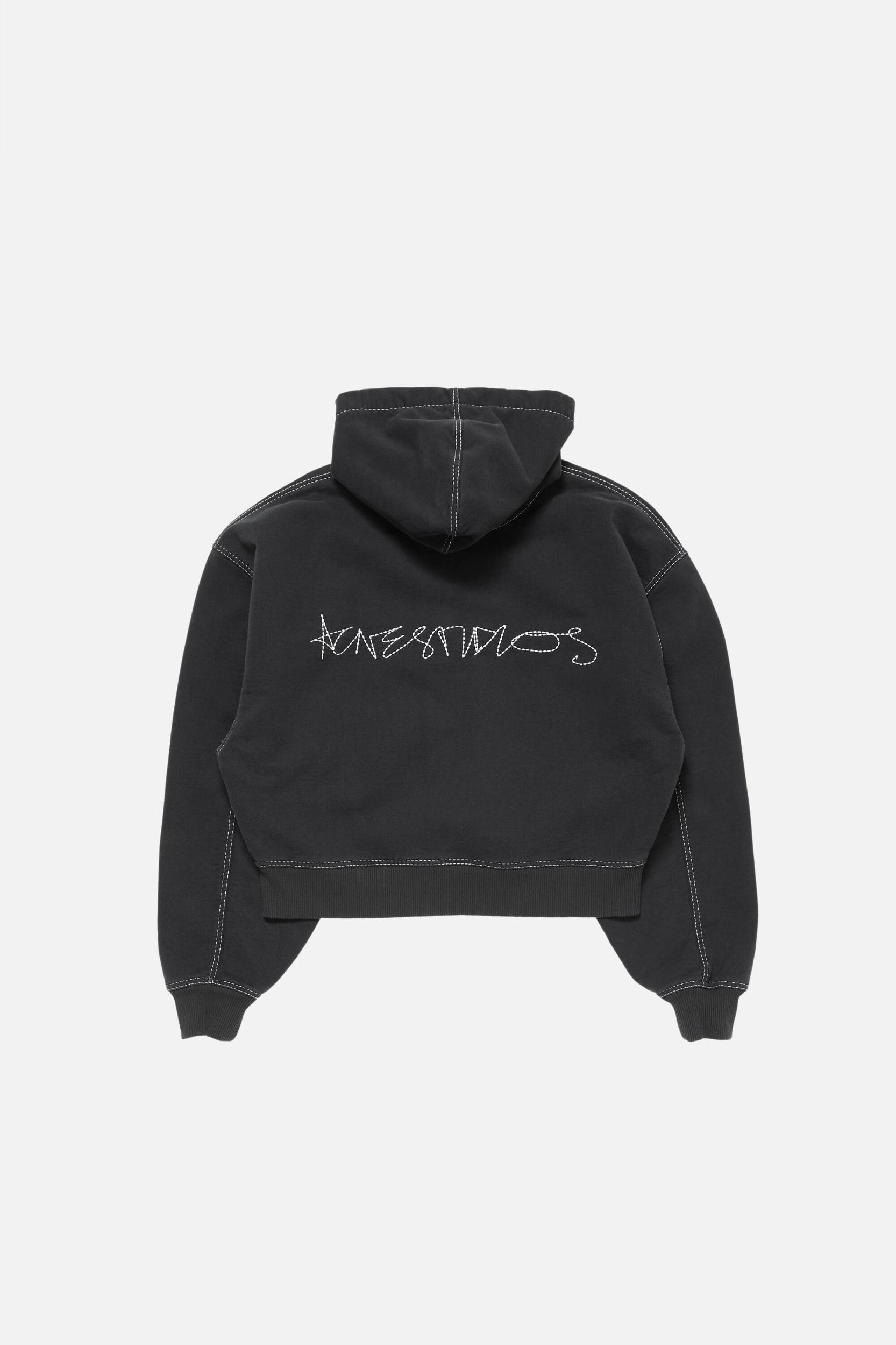 Hooded zip-up sweater Product Image