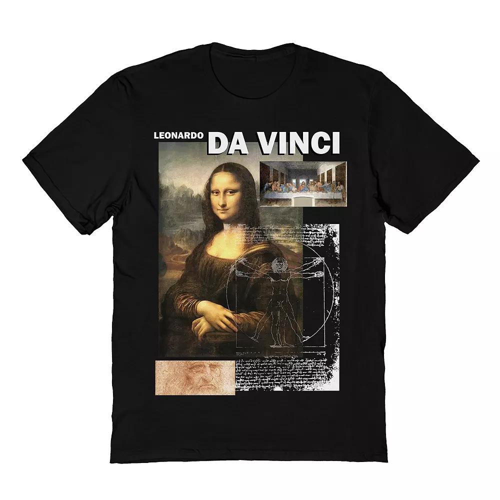 Men's Da Vinci Da Vinci Collage Tee, Size: XL, Black Product Image