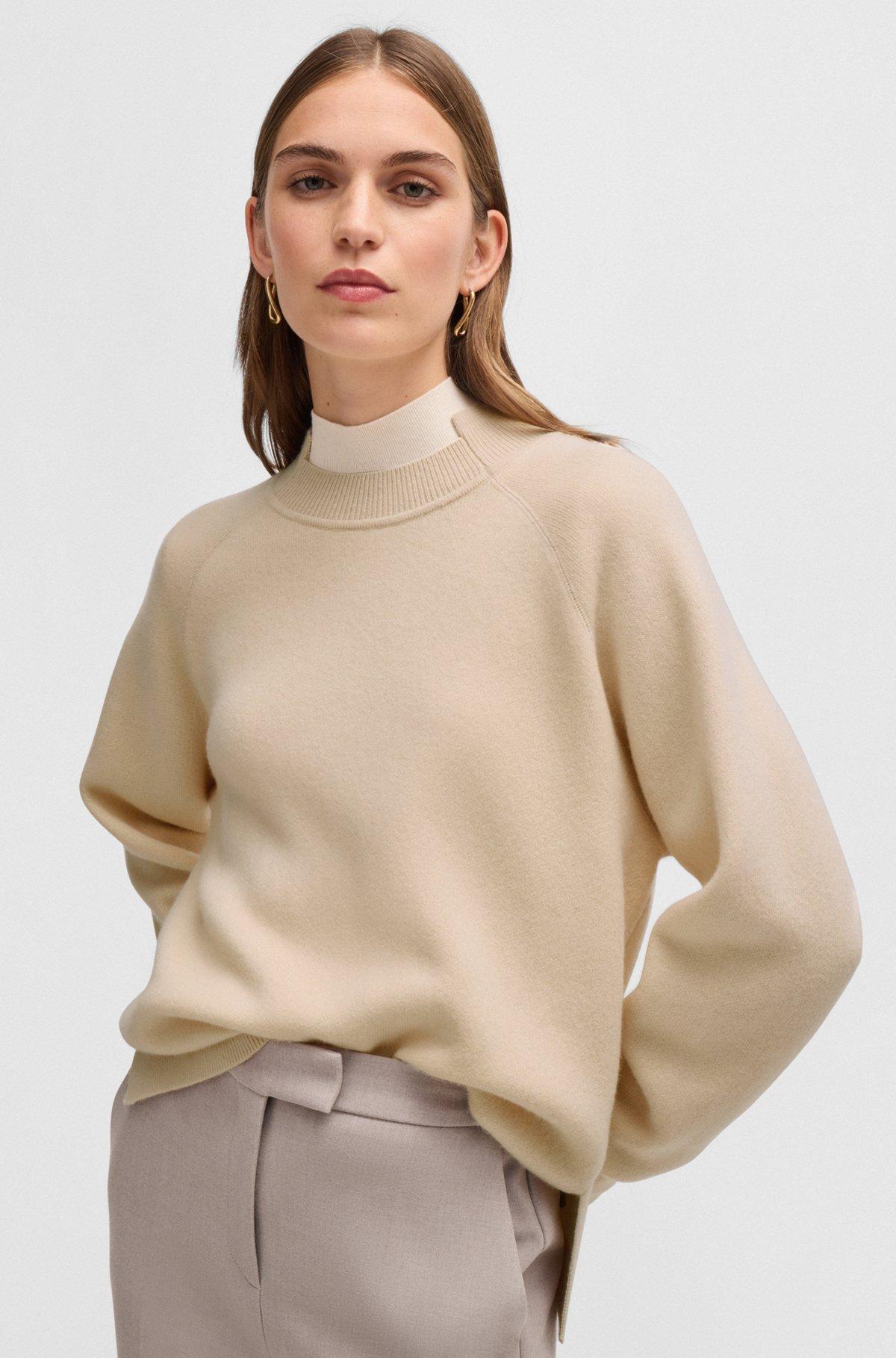 Knitted sweater in wool and cashmere Product Image