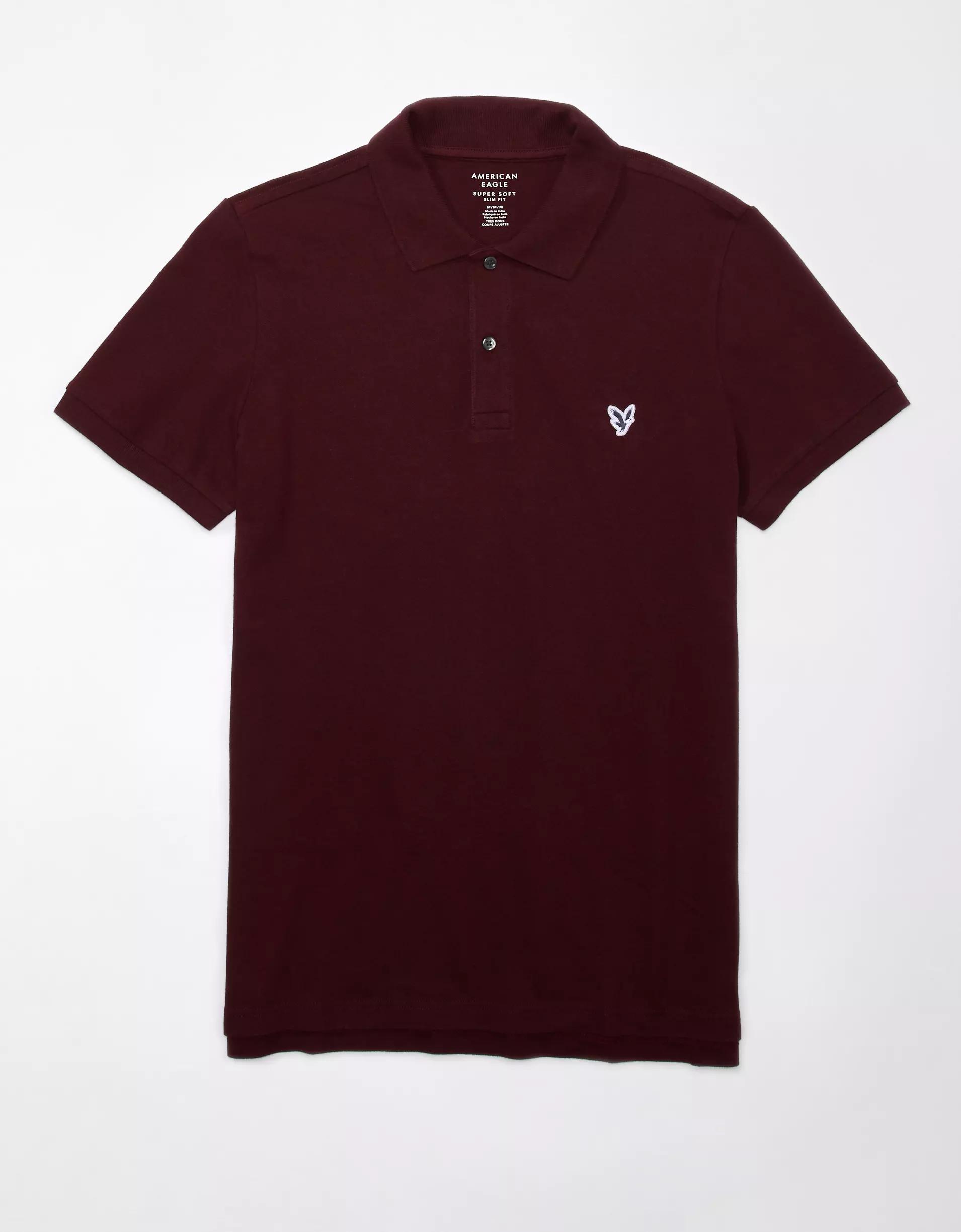 AE Lived-In Slim Fit Pique Polo Shirt Product Image