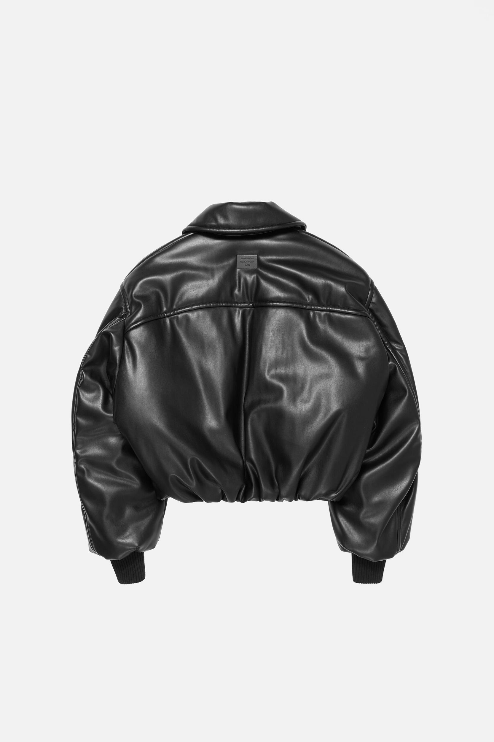 Faux leather bomber jacket Product Image