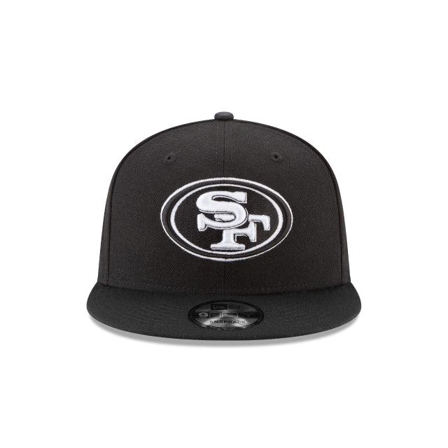 San Francisco 49ers Black and White 9FIFTY Snapback Hat Male Product Image