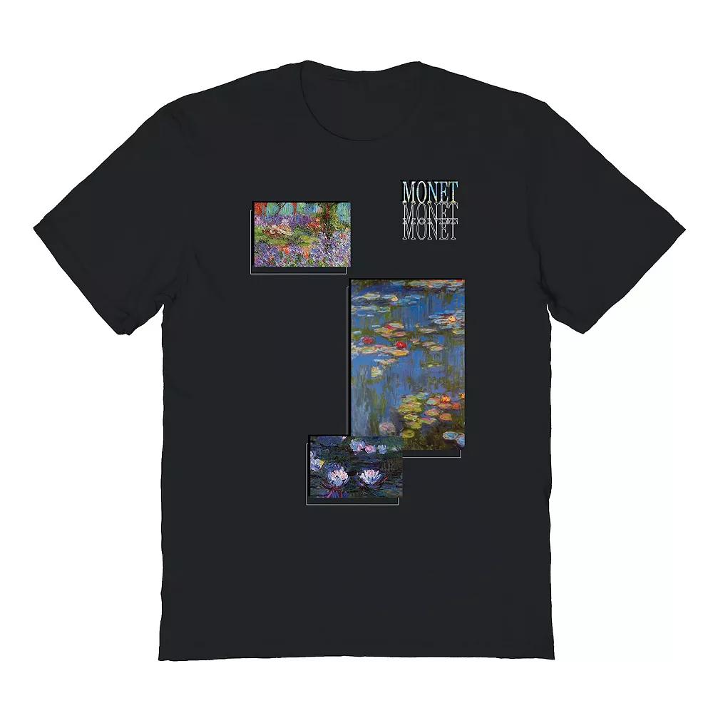 Men's Monet Trio Square Graphic Tee, Size: XL, Black Product Image