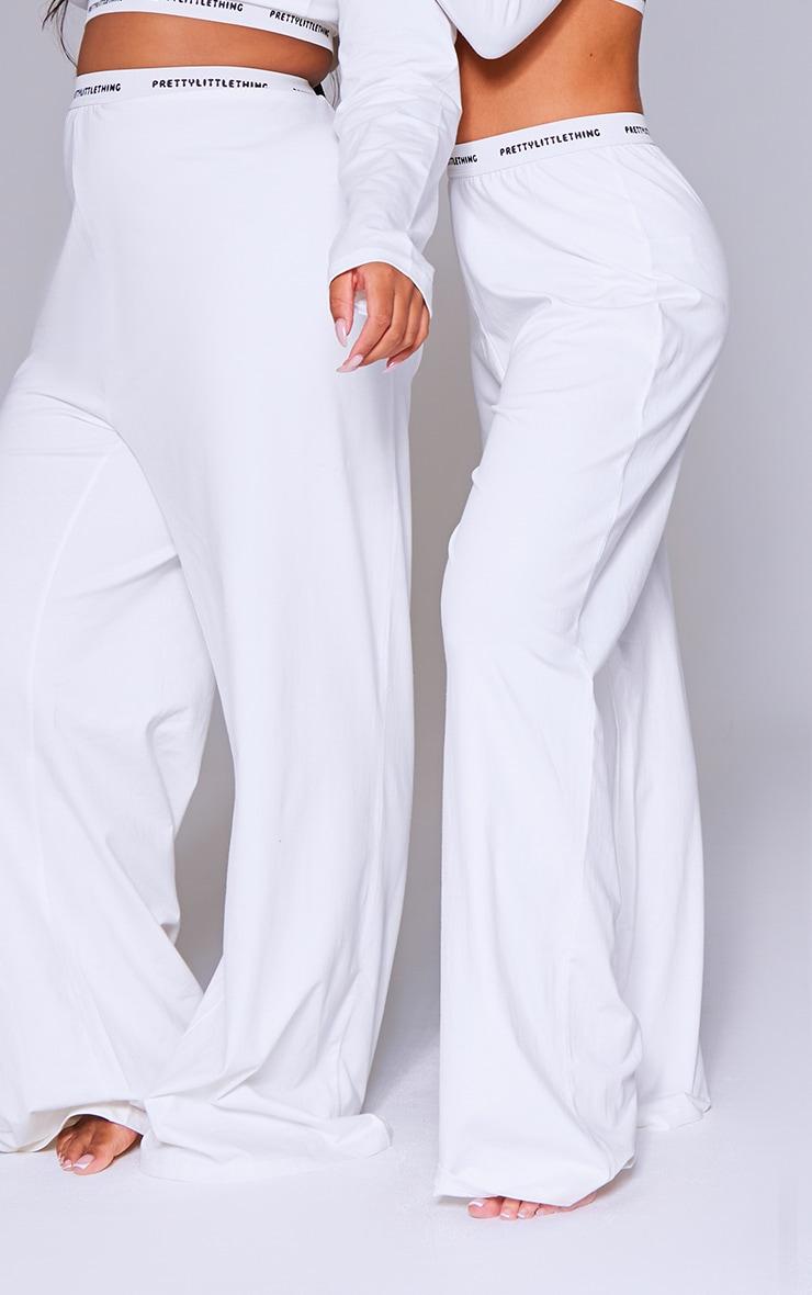 PRETTYLITTLETHING Tape Cream PJ Pant Product Image