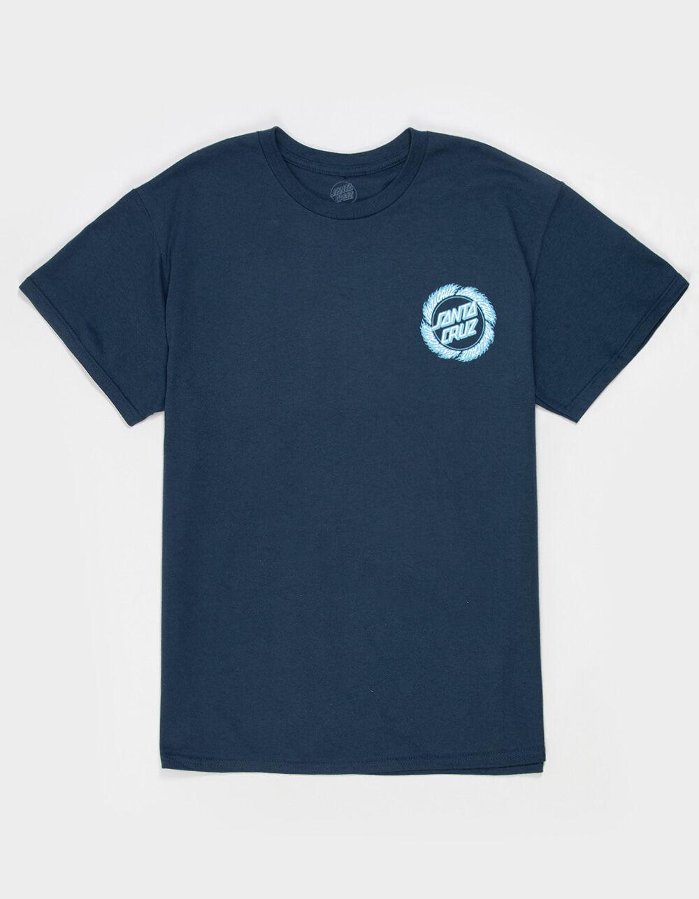 SANTA CRUZ Flame Ringed Dot Mens Tee - LIGHT BLUE Product Image