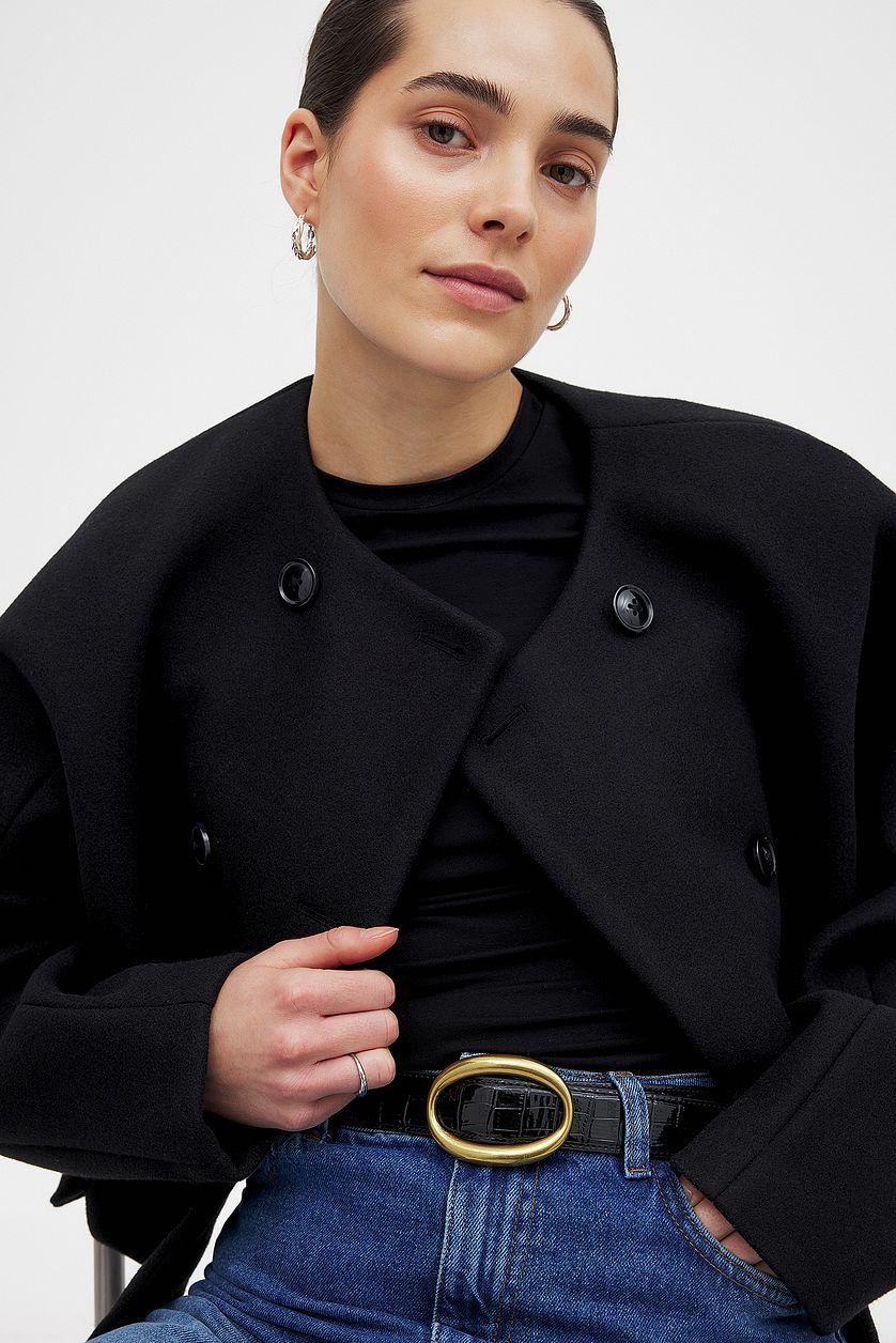 Wool Blend Short Jacket Product Image