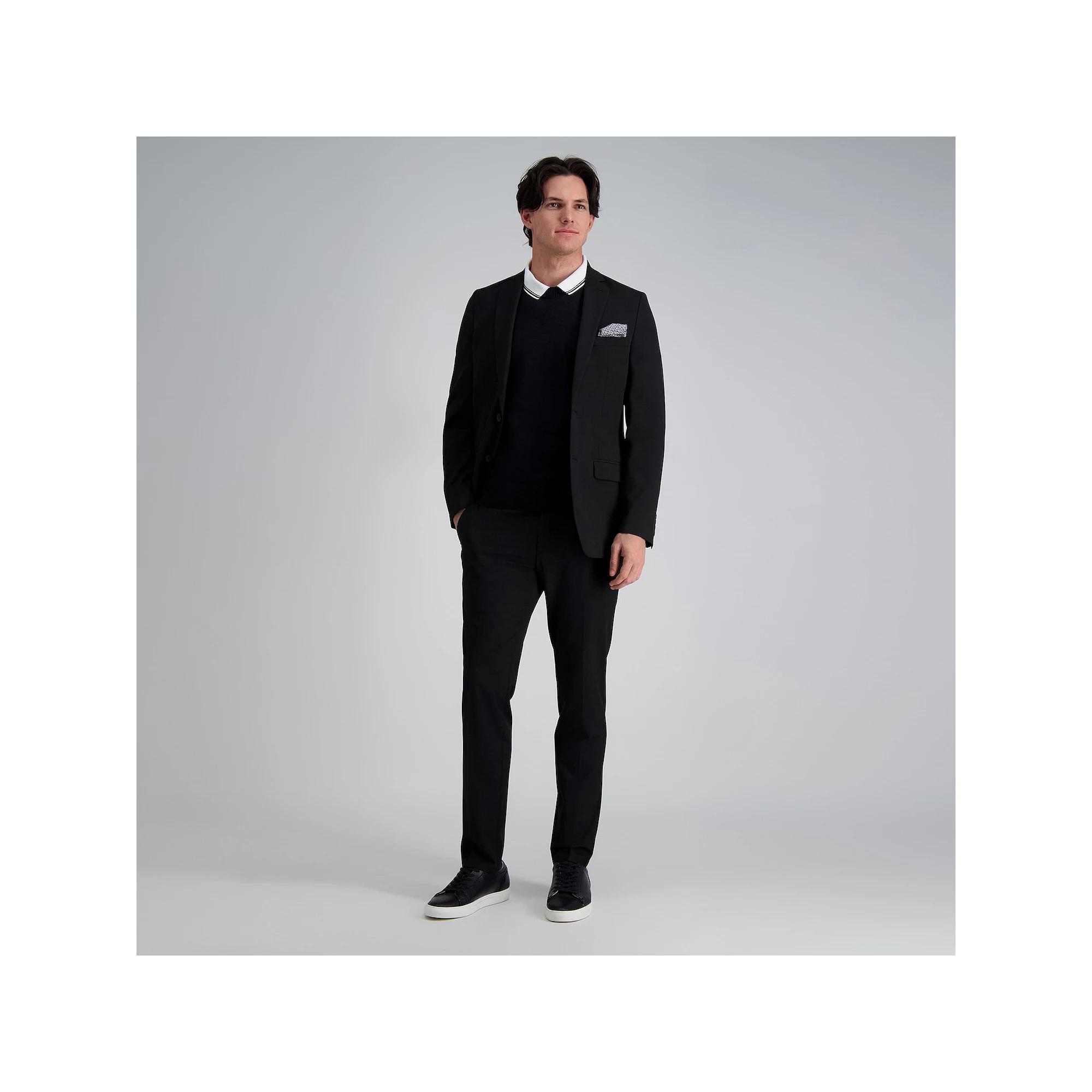 Men's J.M. Haggar Ultra-Slim Fit 4-Way Stretch Plain Weave Flat-Front Suit Pants,  Product Image