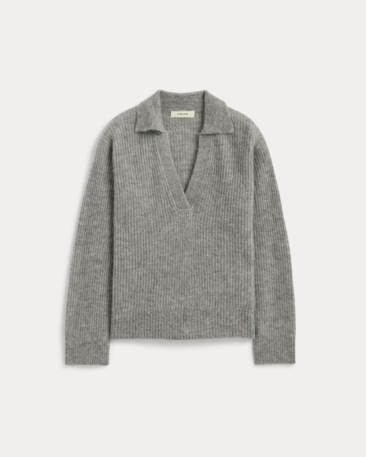 Womens Oversized Polo in Alpaca Sweater by Everlane Product Image