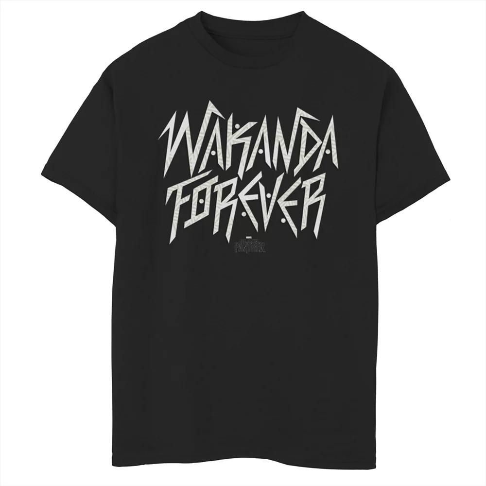 Men's Black Panther Movie Wakanda Simple Forever Tee,  Product Image