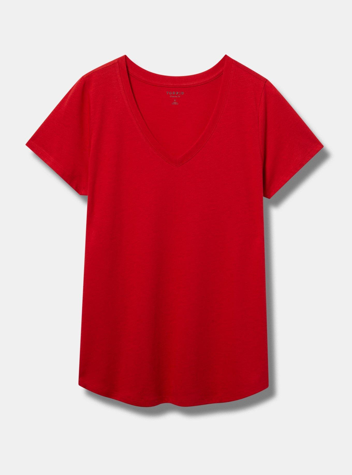 Girlfriend Signature Jersey V-Neck Tee Product Image