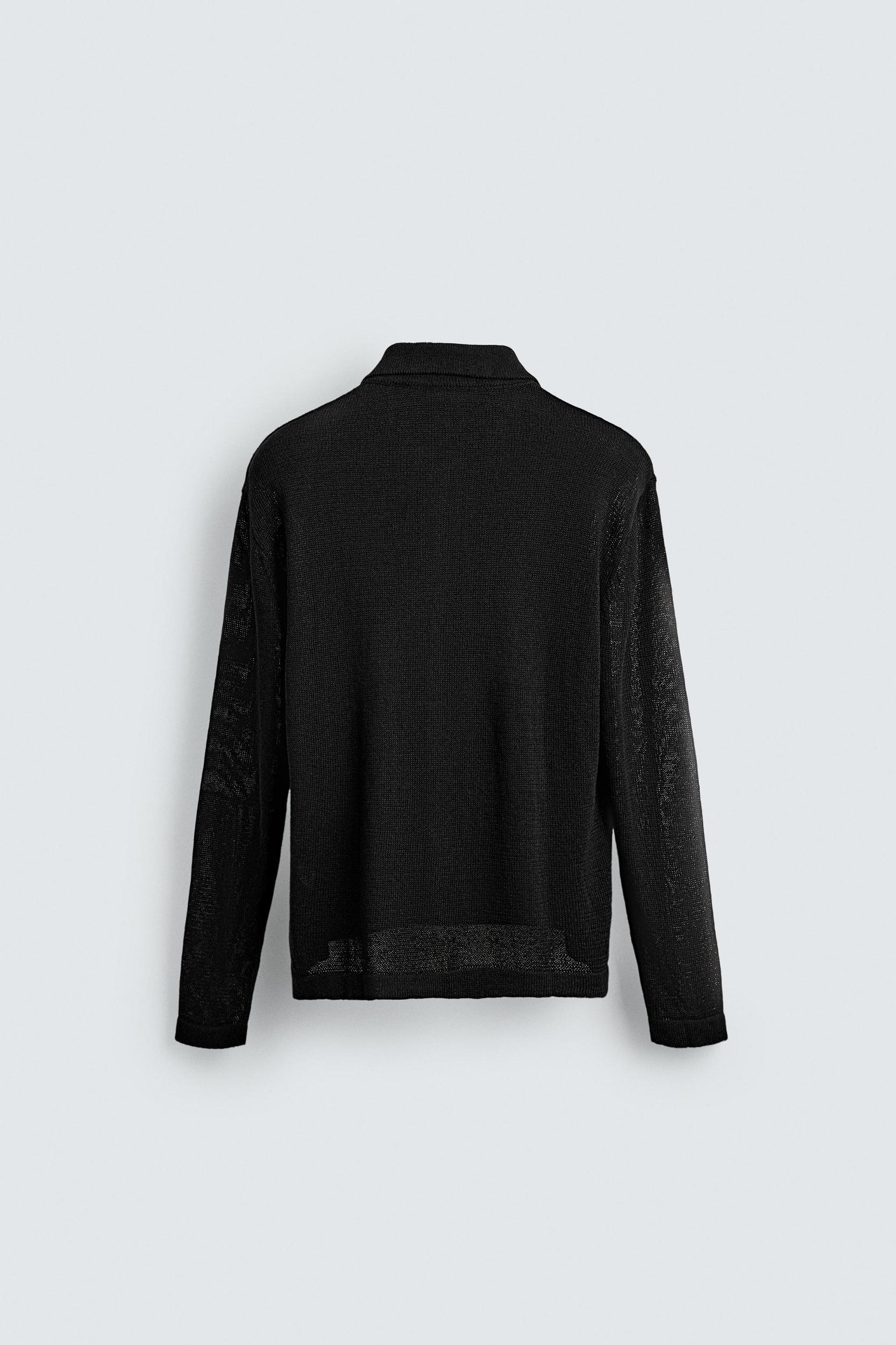 RELAXED FIT KNIT OVERSHIRT Product Image