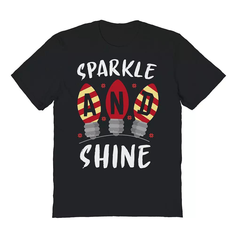 Men's Sparkle Shine Christmas Graphic Tee, Adult Unisex,  Product Image