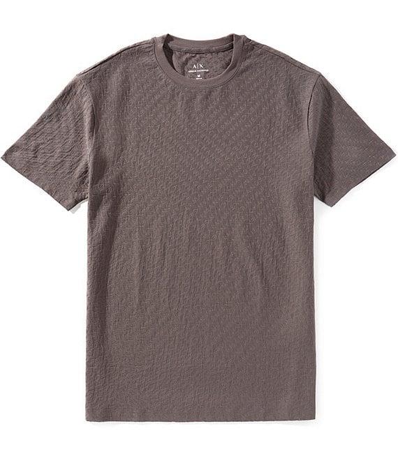 Armani Exchange Jacquard Allover Logo Short Sleeve T-Shirt Product Image