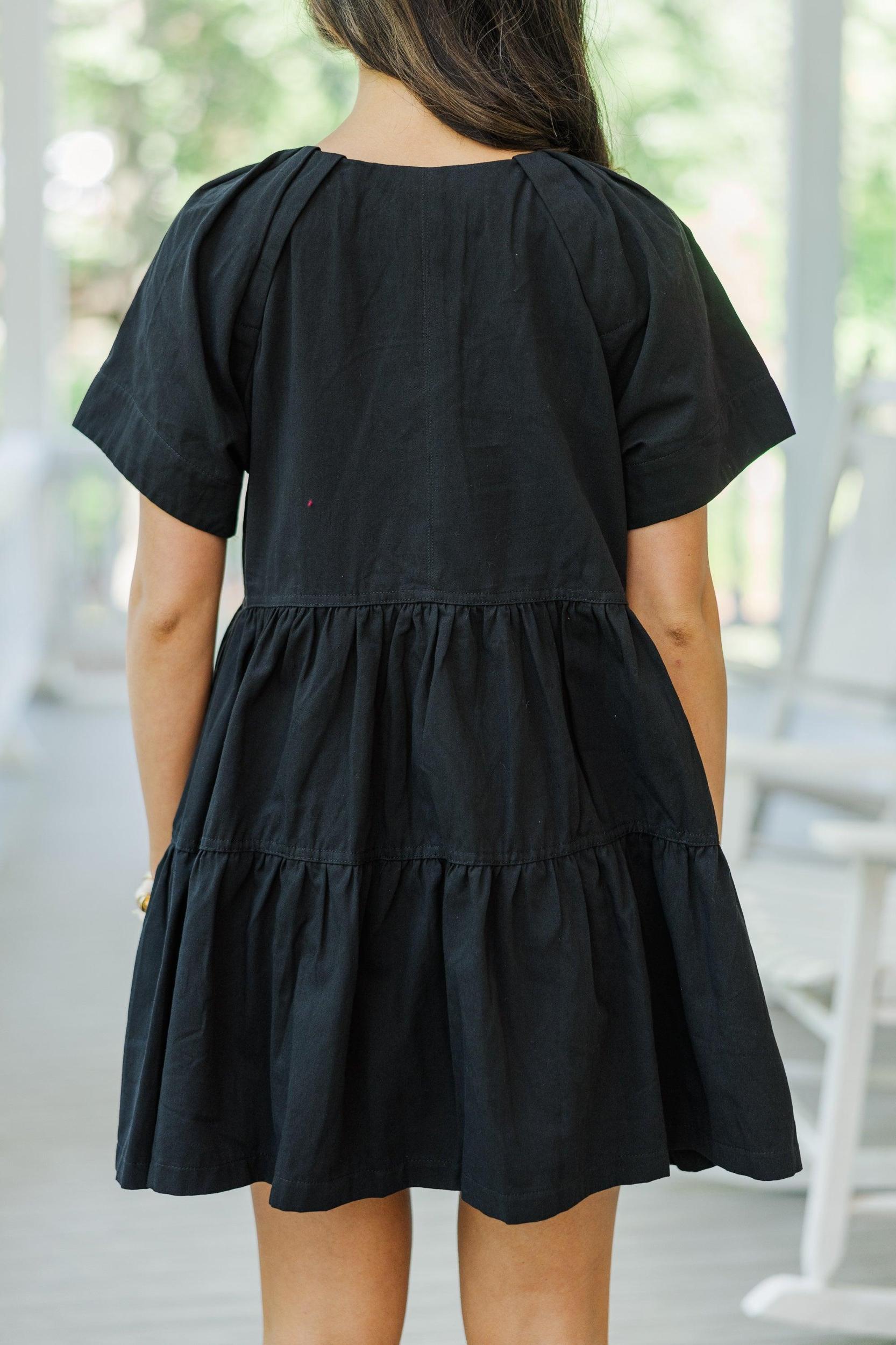 It Could Be You Black Babydoll Dress Female Product Image