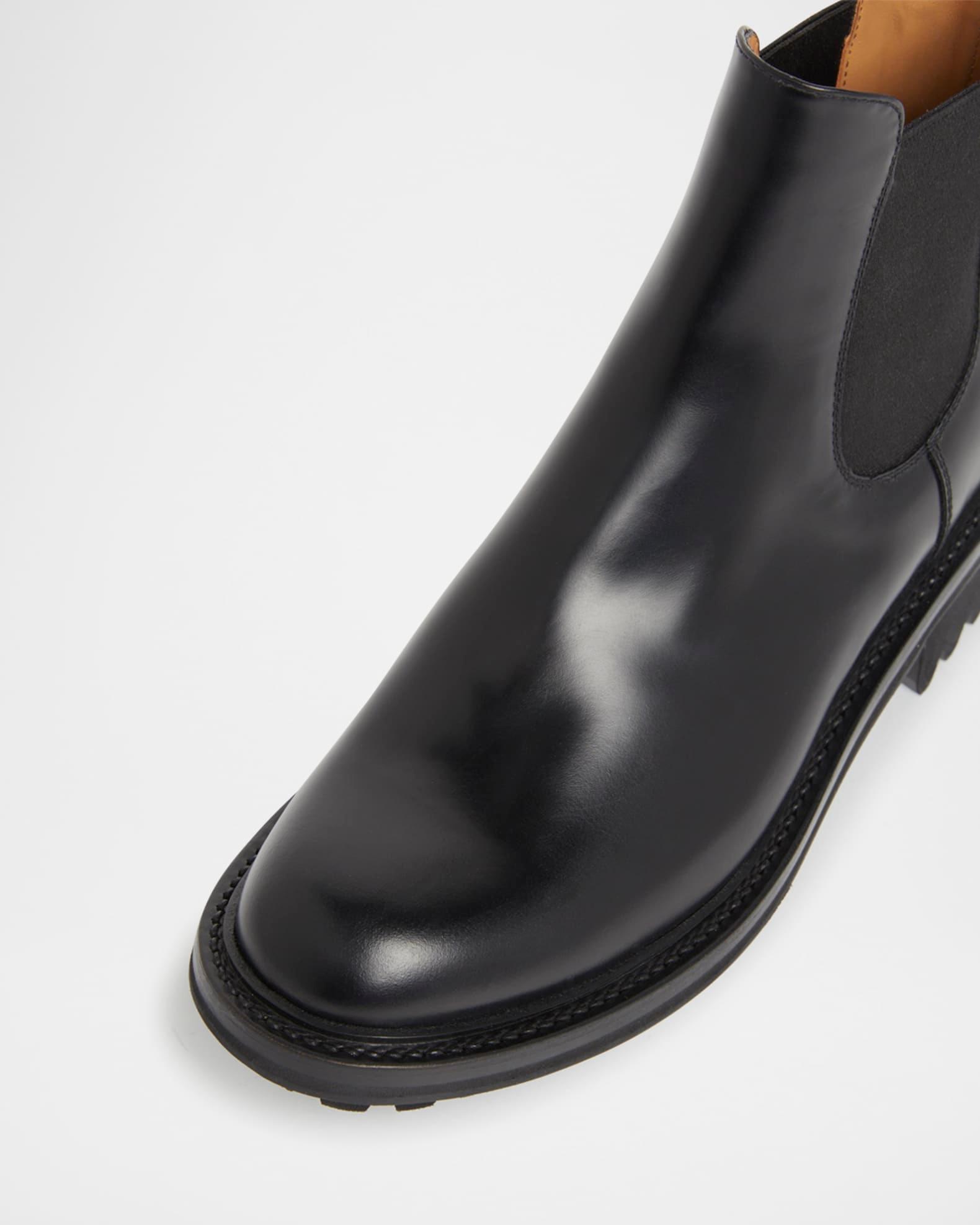 McSween Leather Lug-Sole Chelsea Booties Product Image
