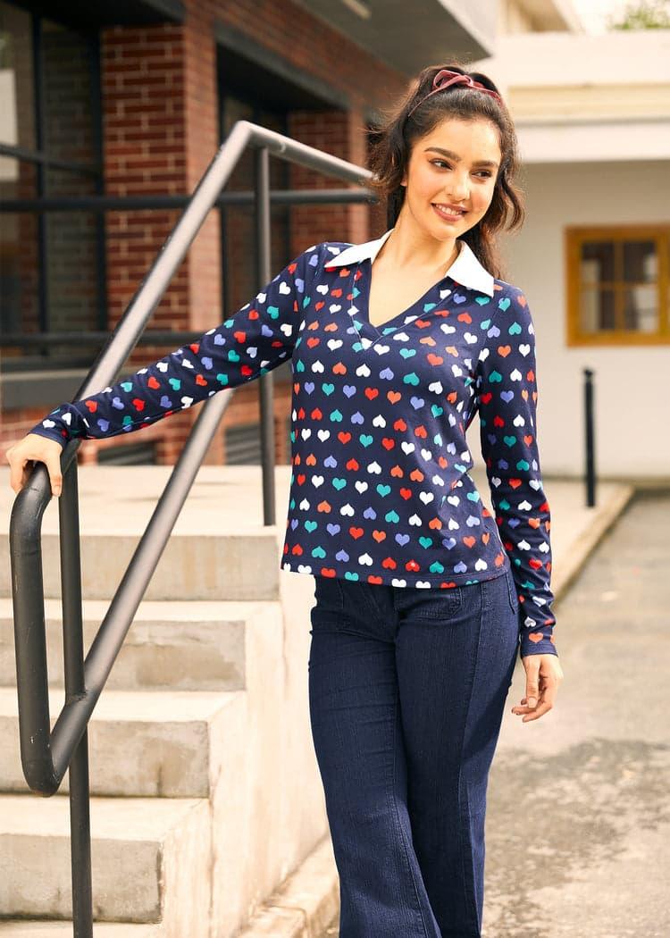 Timeless Falling Leaves Top Product Image