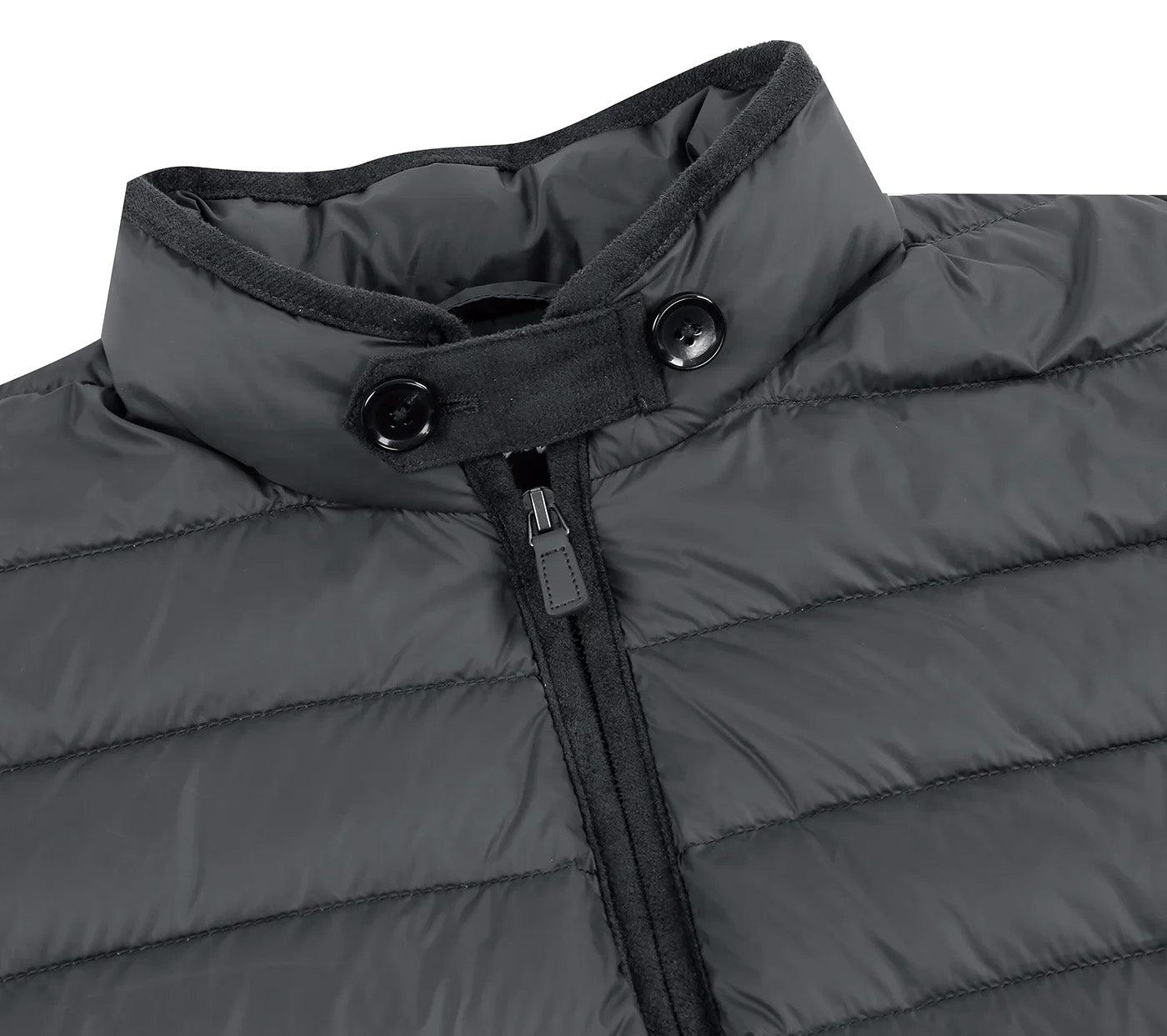 Black Regular Classic Fit Goose Down Vest Product Image