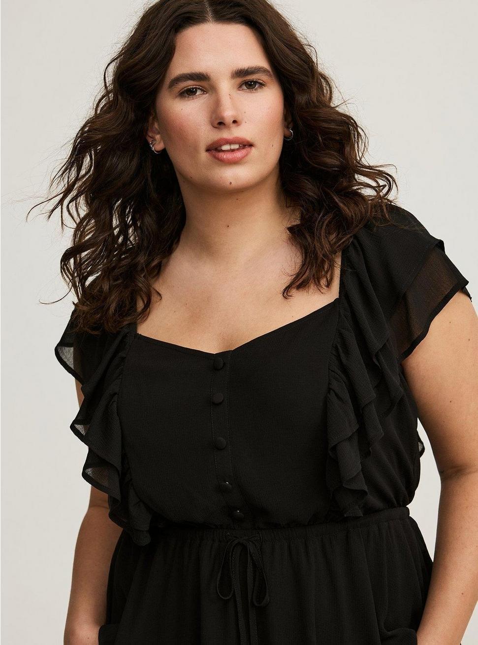 Ruffle Cinched Blouse Product Image