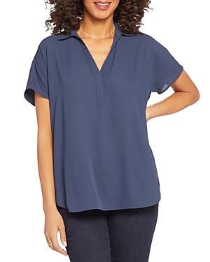 Nydj Becky Printed Short Sleeve Blouse Product Image