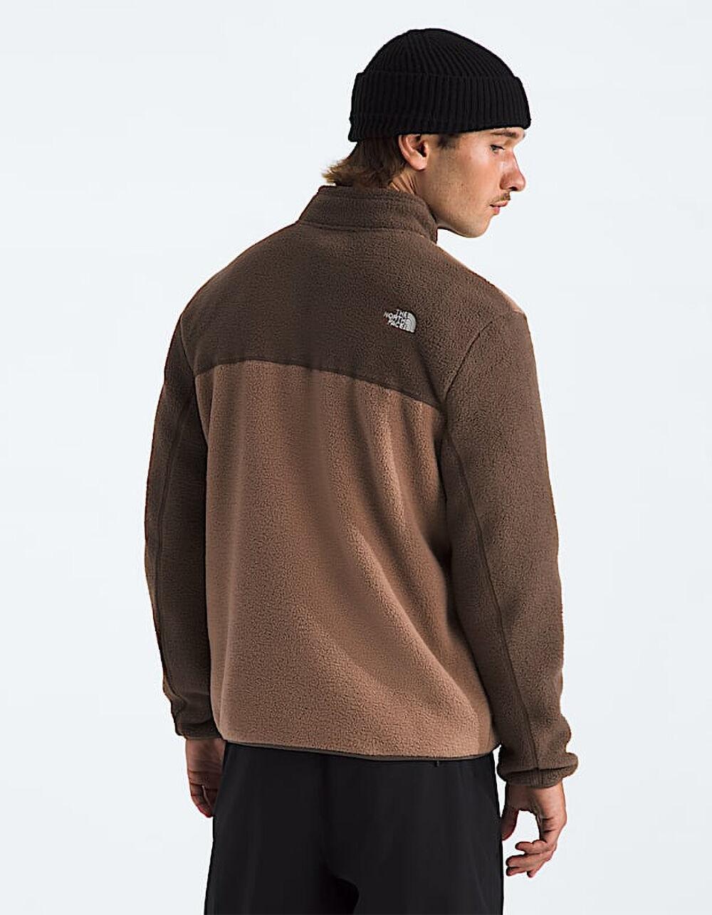 THE NORTH FACE Yumiori Mens Quarter Zip Fleece Jacket - BROWN COMBO Product Image