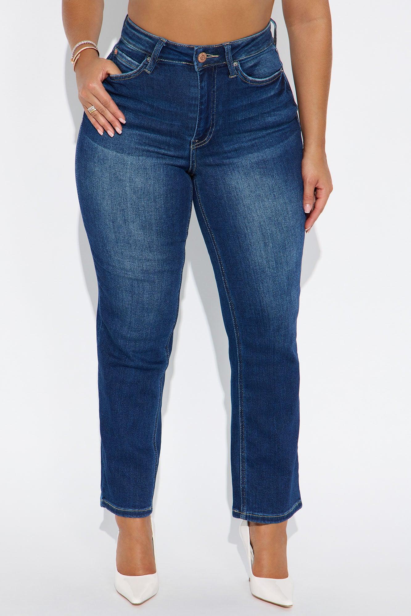 Manhattan Straight Leg Capri Jeans - Dark Denim Female Product Image