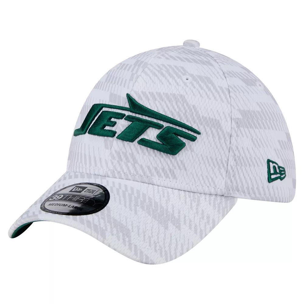 Men's New Era  White New York Jets Gameday Graded 39THIRTY Flex Hat, Size: Small/Medium Product Image