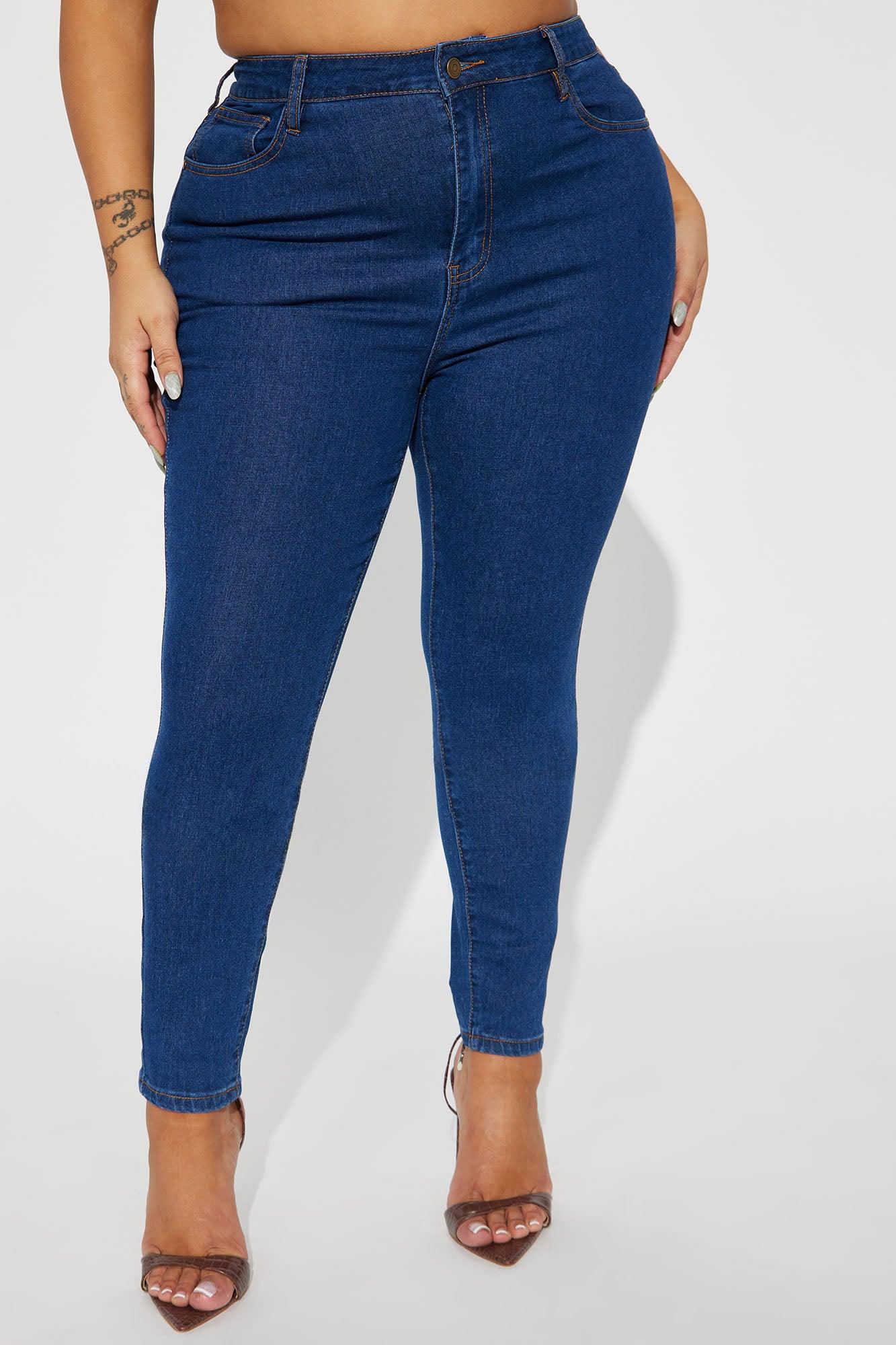 Bethany Basic Stretch Skinny Jeans - Dark Wash Product Image