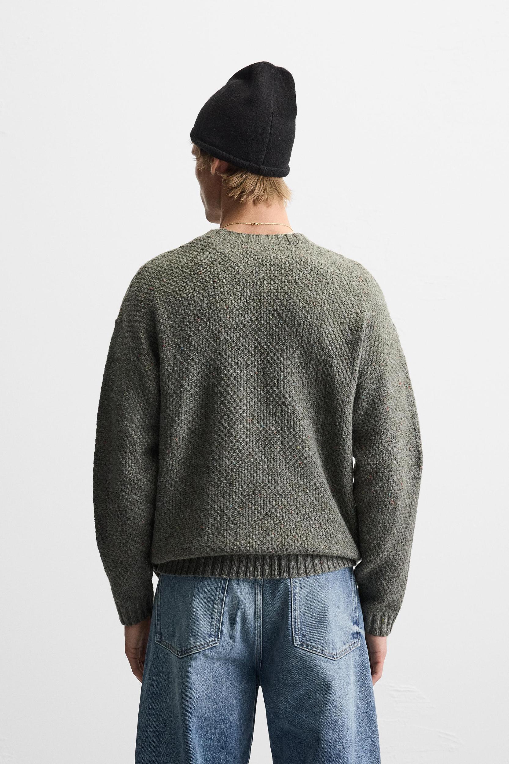 BRAIDED TEXTURED SWEATER Product Image