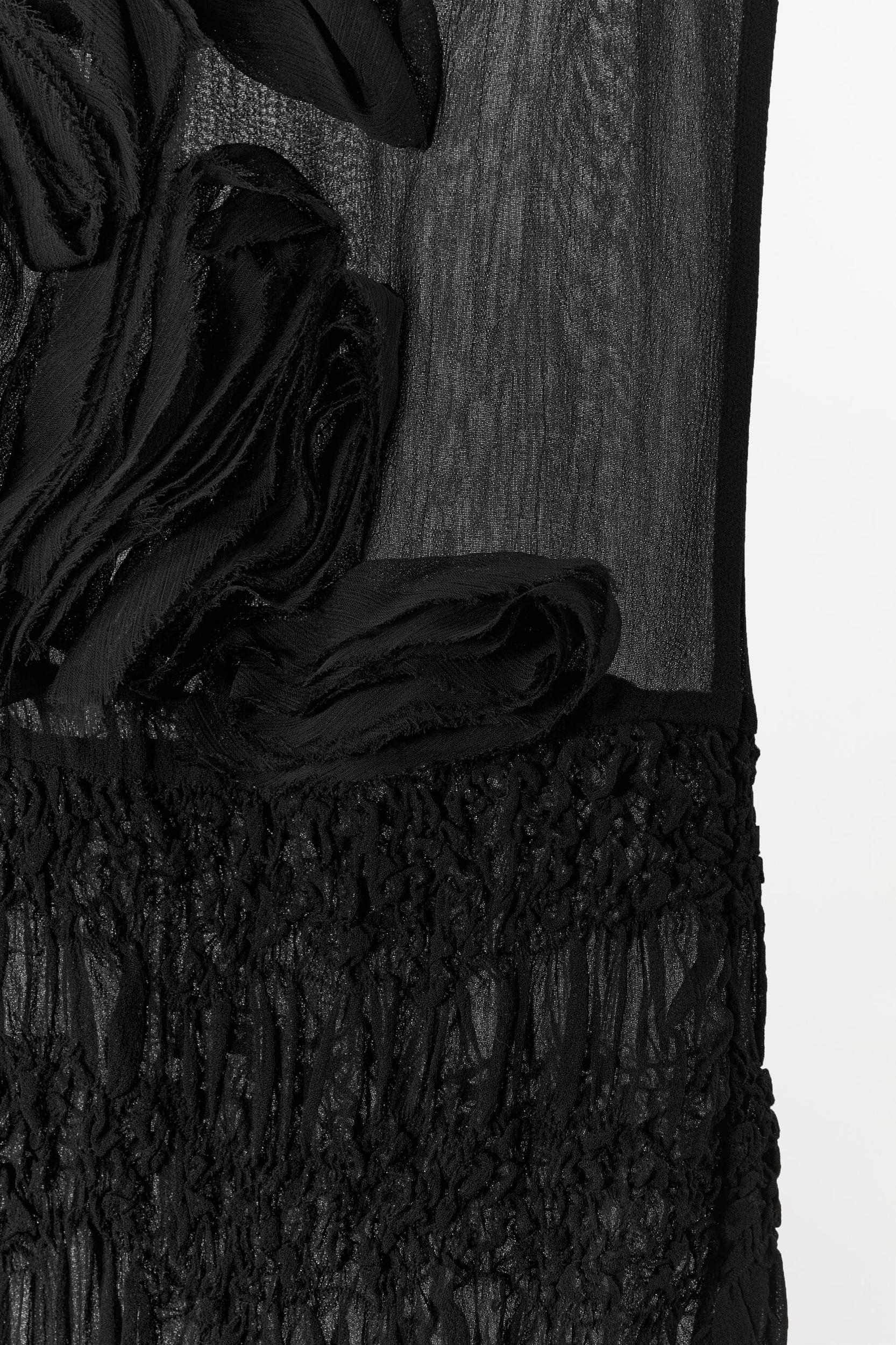 TEXTURED SEMI-SHEER DRESS Product Image