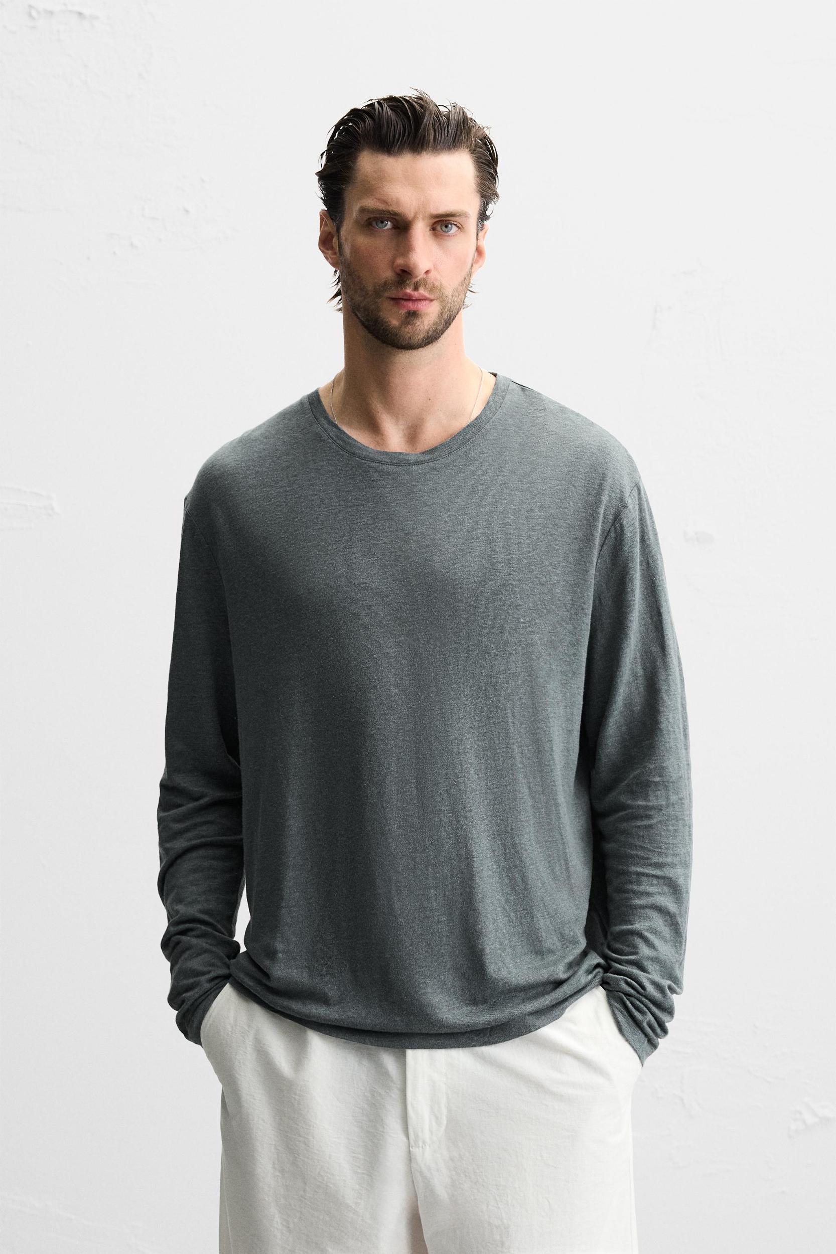 LINEN BLEND T-SHIRT Product Image