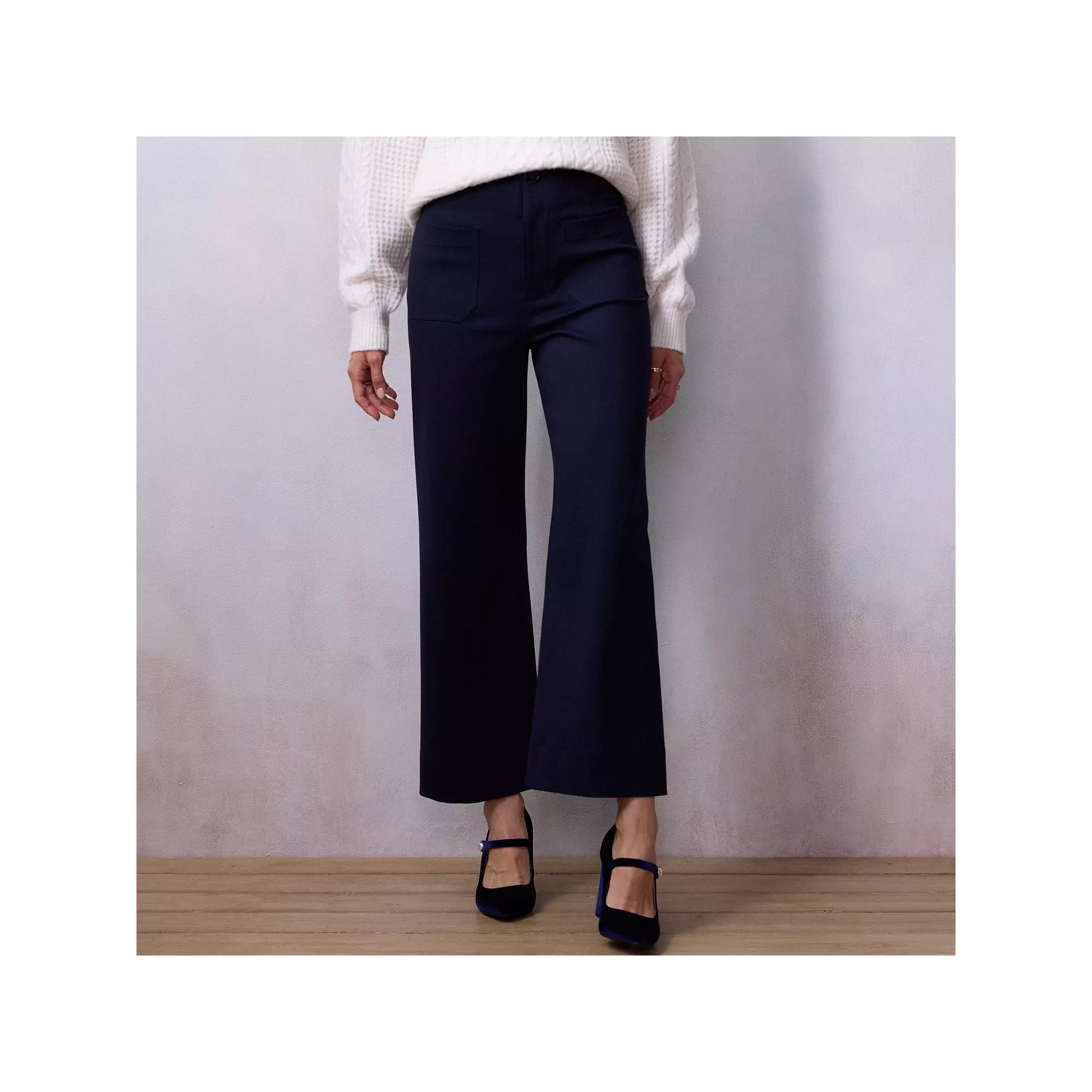 Women's LC Lauren Conrad Super High Rise Wildflower Wide Leg Crop Pants,  Product Image