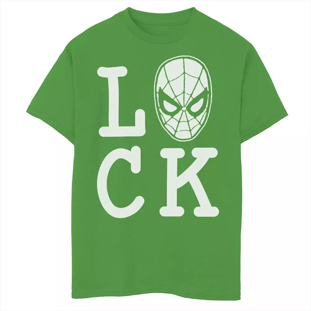 Boys 8-20 Marvel Spider-Man Lucky St. Patrick's Day Text Graphic Tee, Boy's,  Product Image