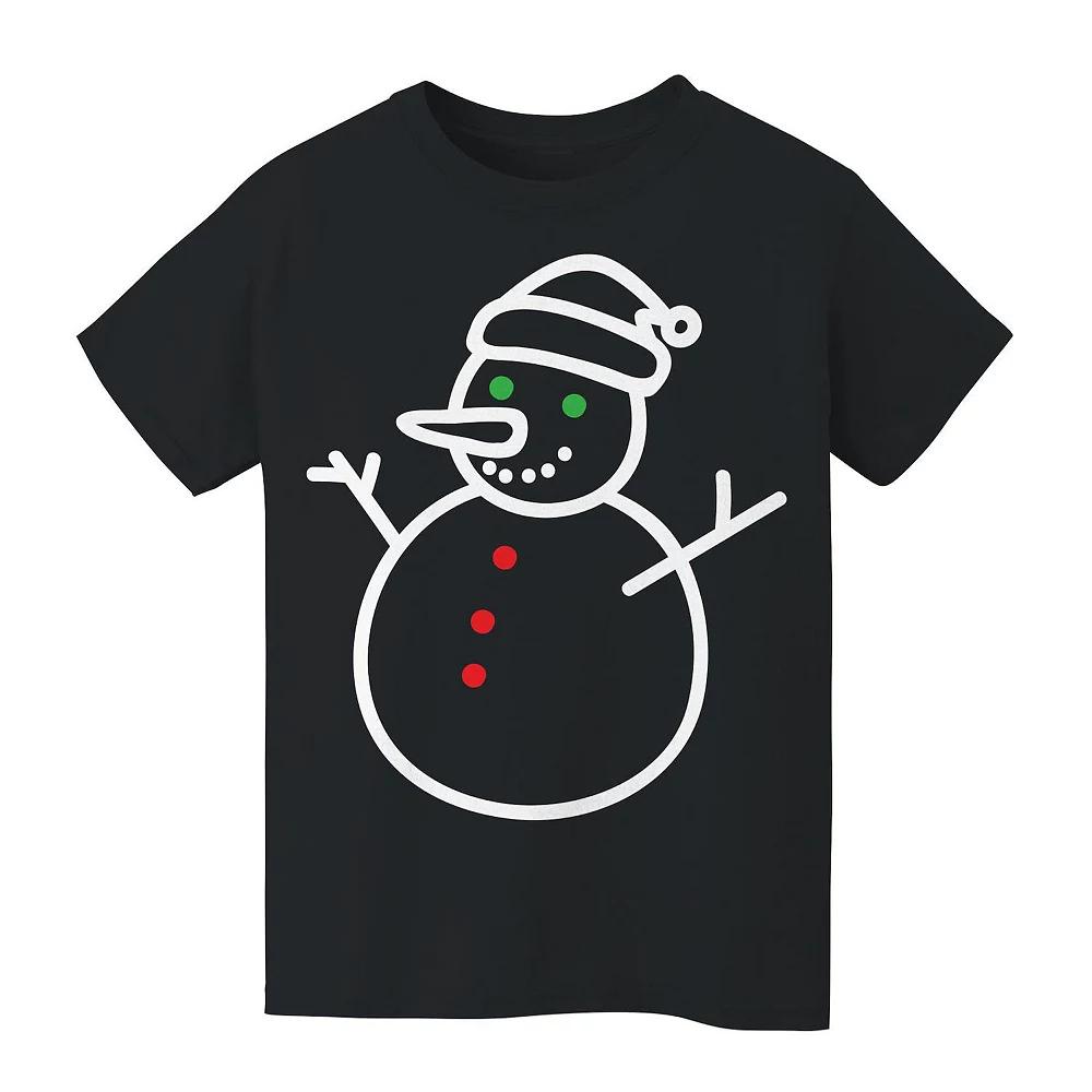 Kid's 8-20 Snow Christmas Man Christmas Graphic Tee, Kids Unisex,  Product Image