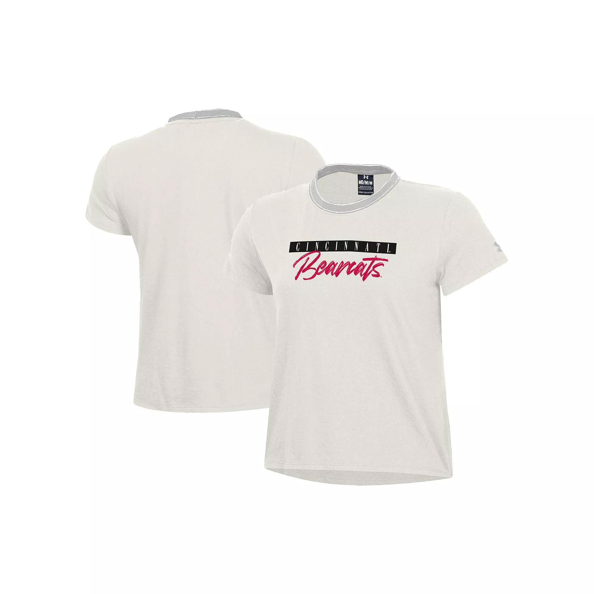Women's Under Armour White Cincinnati Bearcats Iconic T-Shirt,  Product Image