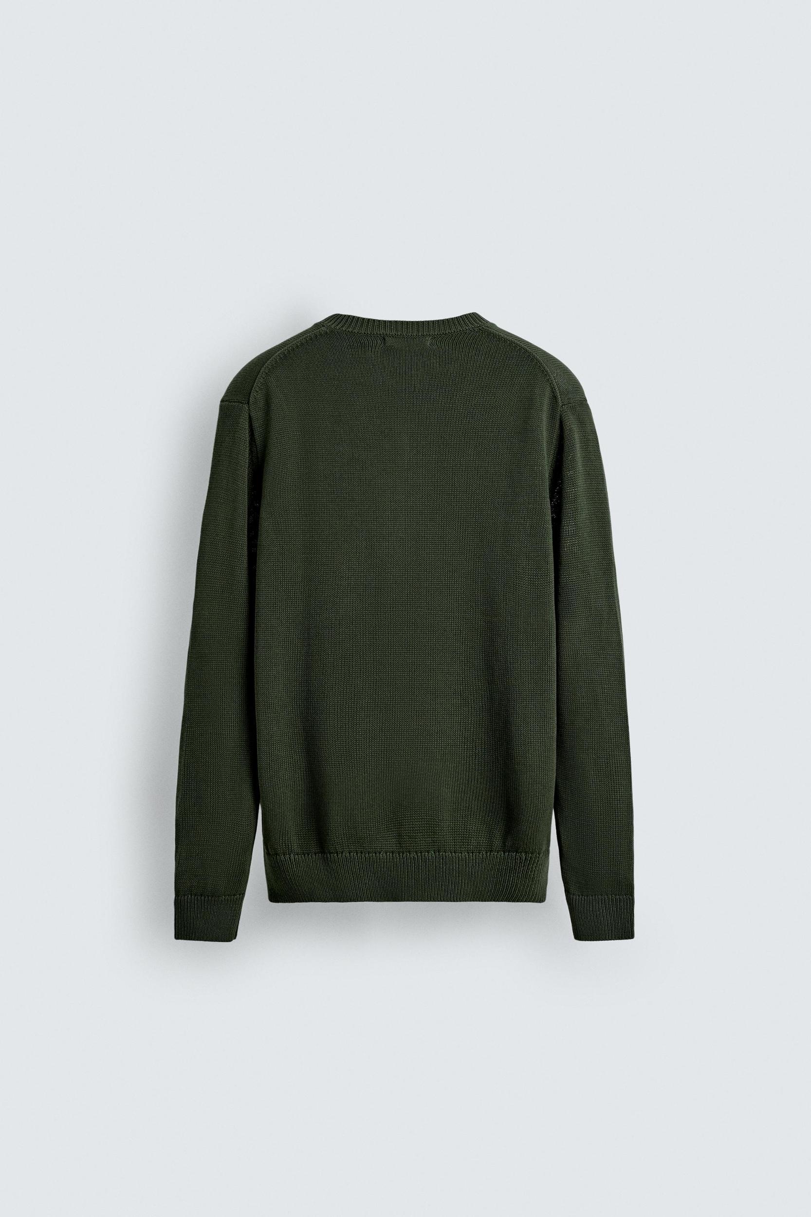 COTTON V-NECK SWEATER Product Image