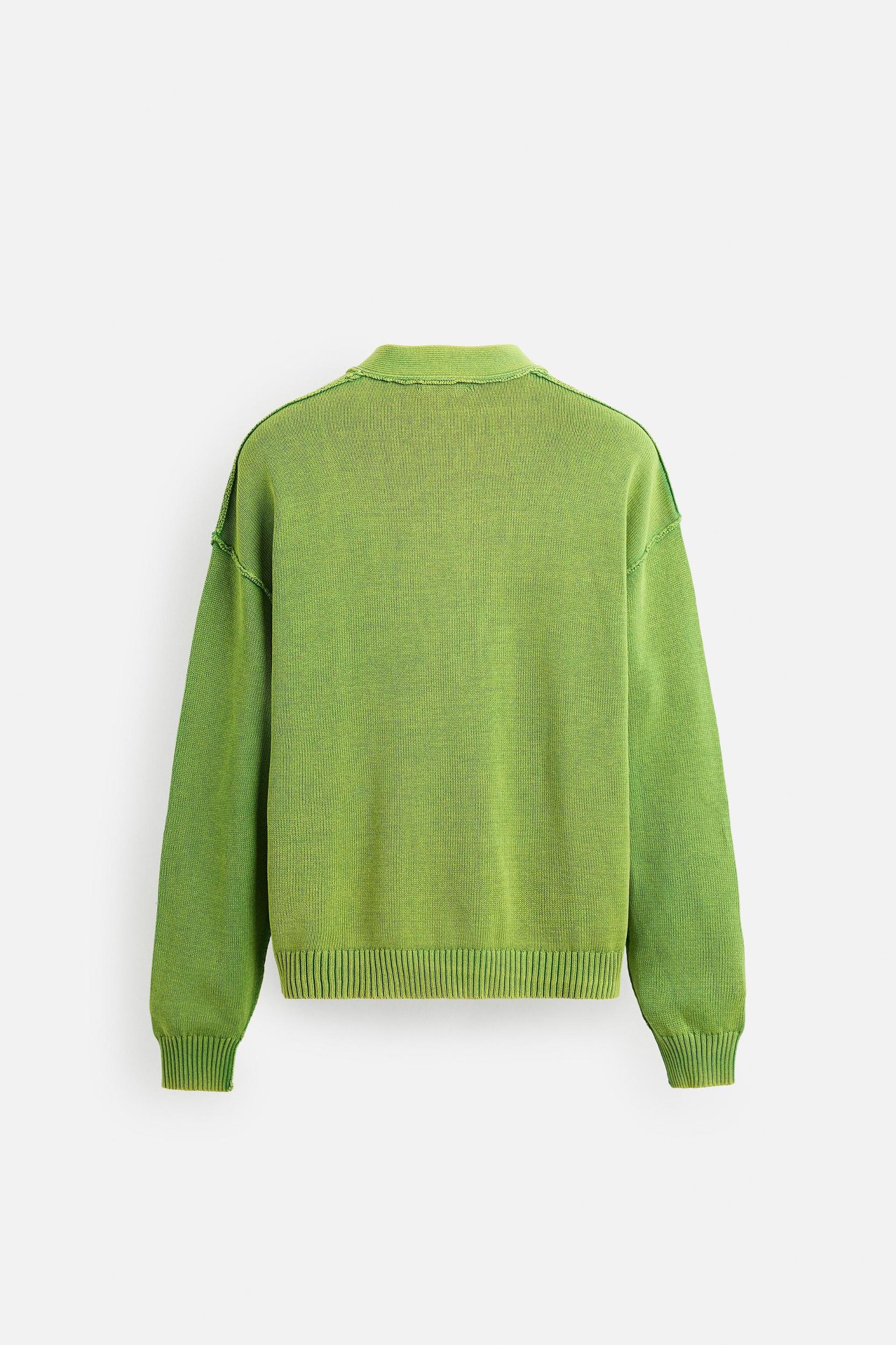 REVERSE EFFECT WASHED CARDIGAN Product Image