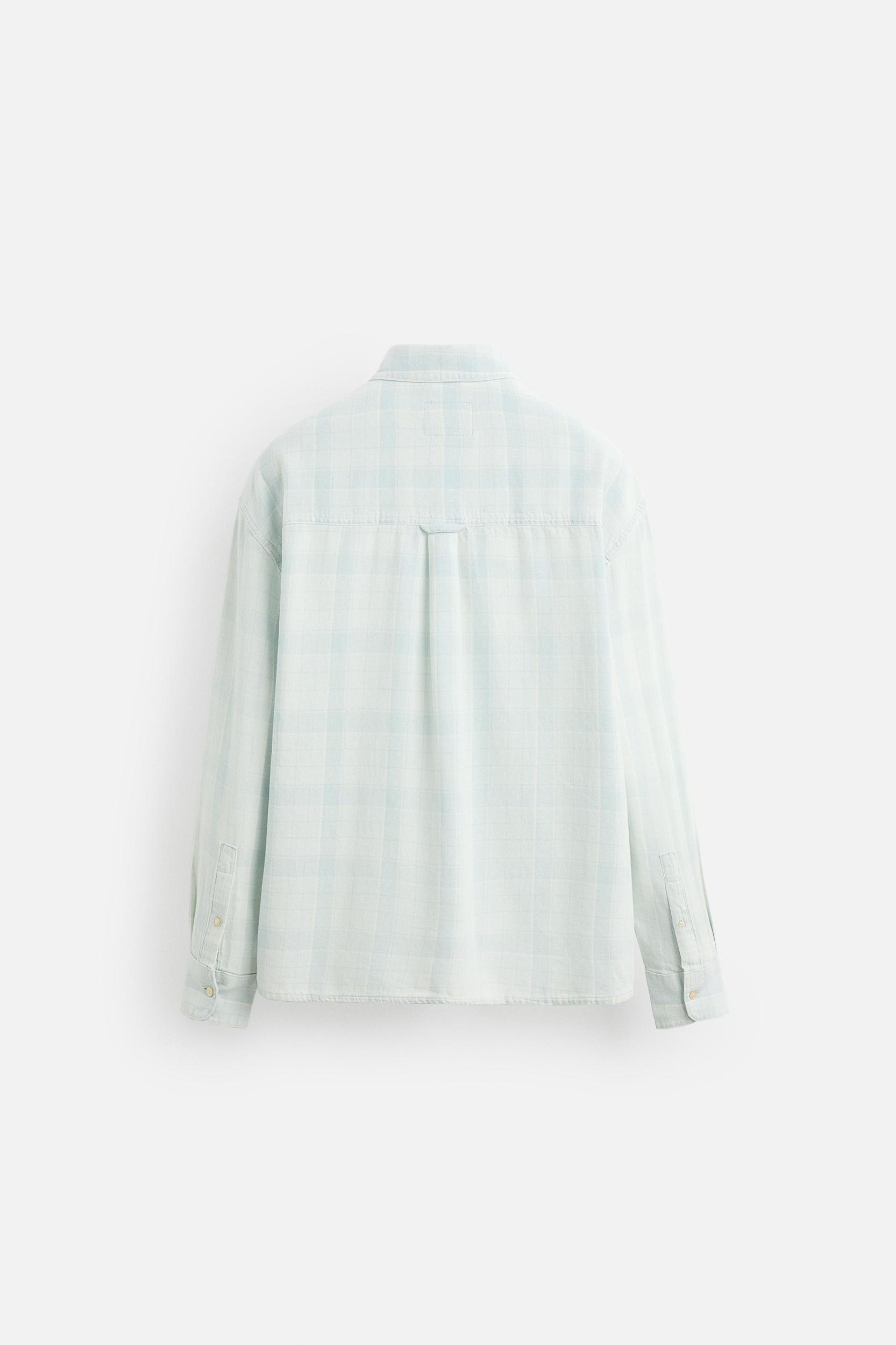 PLAID DENIM SHIRT Product Image