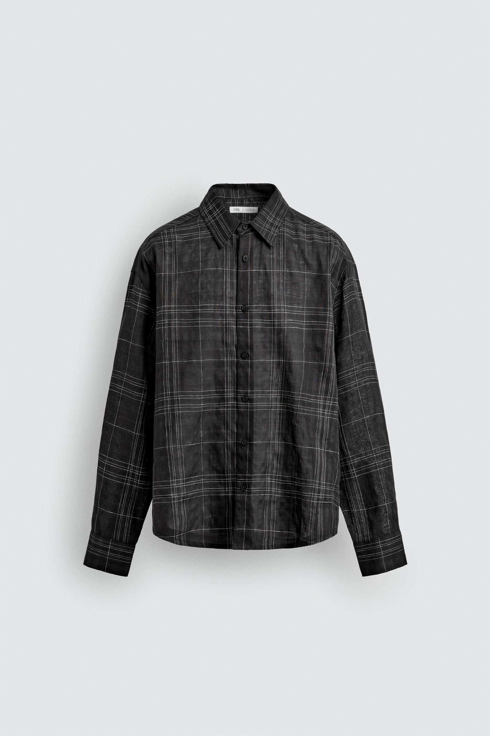 PLAID LINEN - COTTON SHIRT Product Image