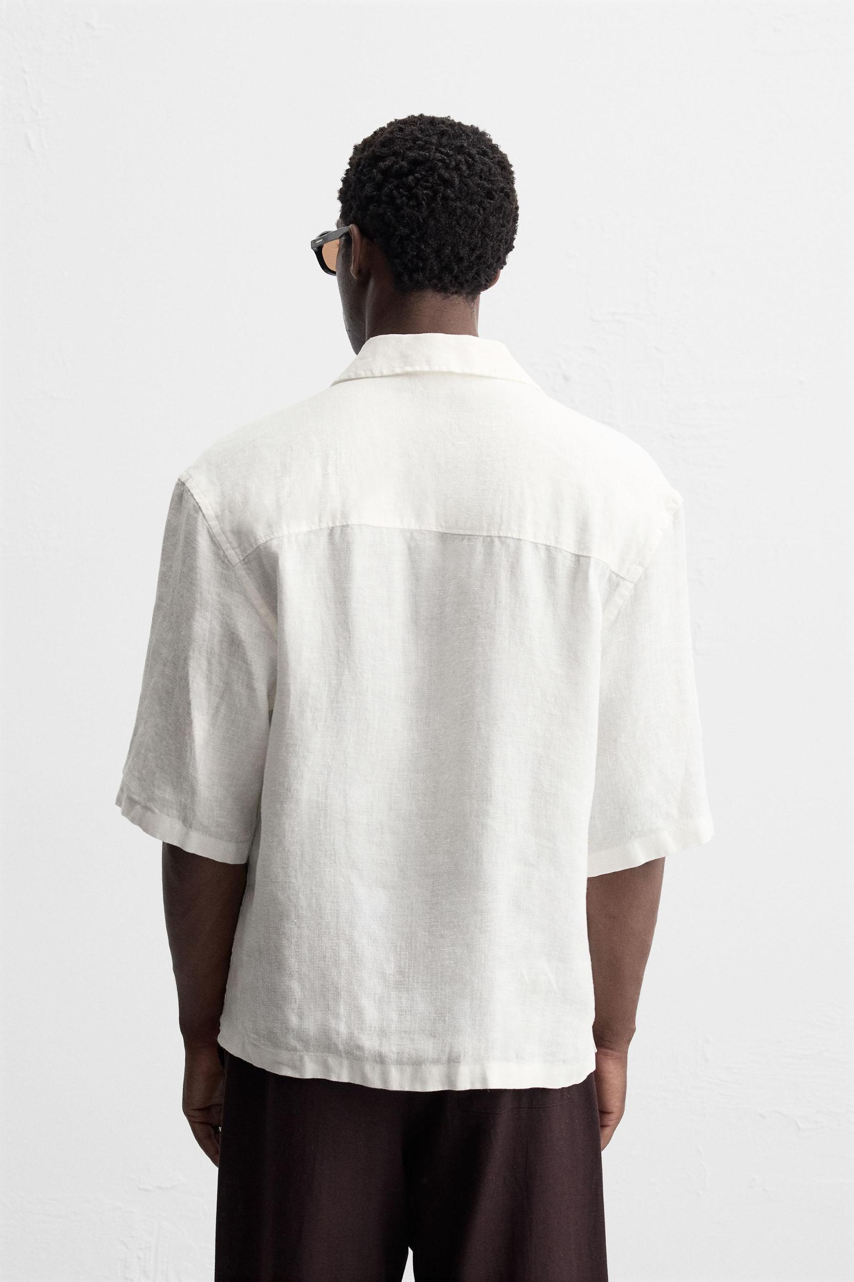 100% LINEN KIMONO SHIRT Product Image