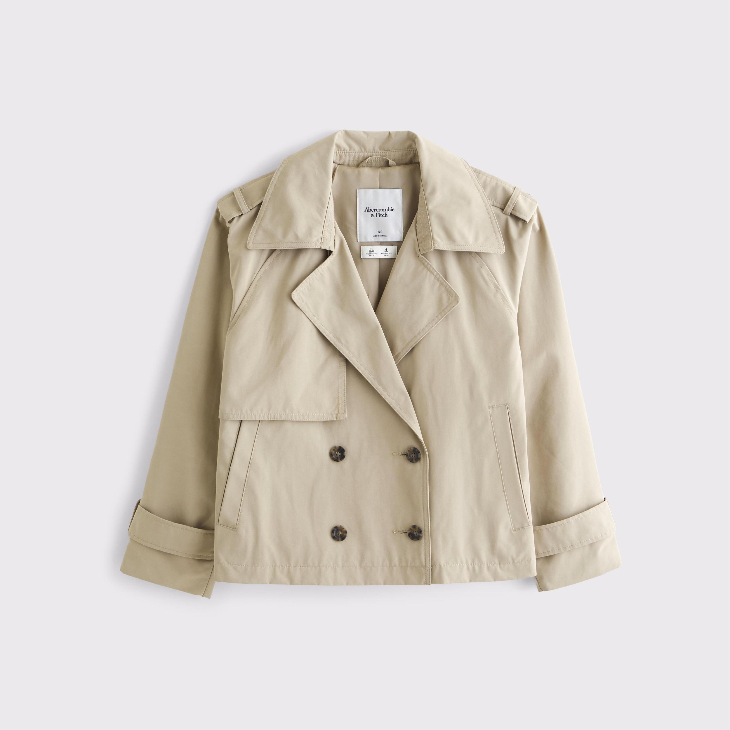 Relaxed Short Trench Coat Product Image
