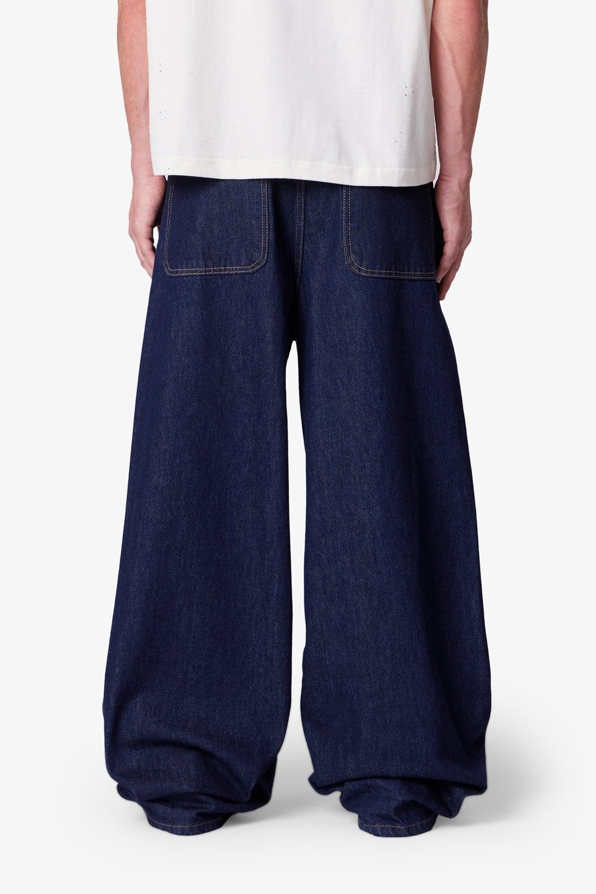 Raw Baggy Rave Denim - Washed Indigo Product Image