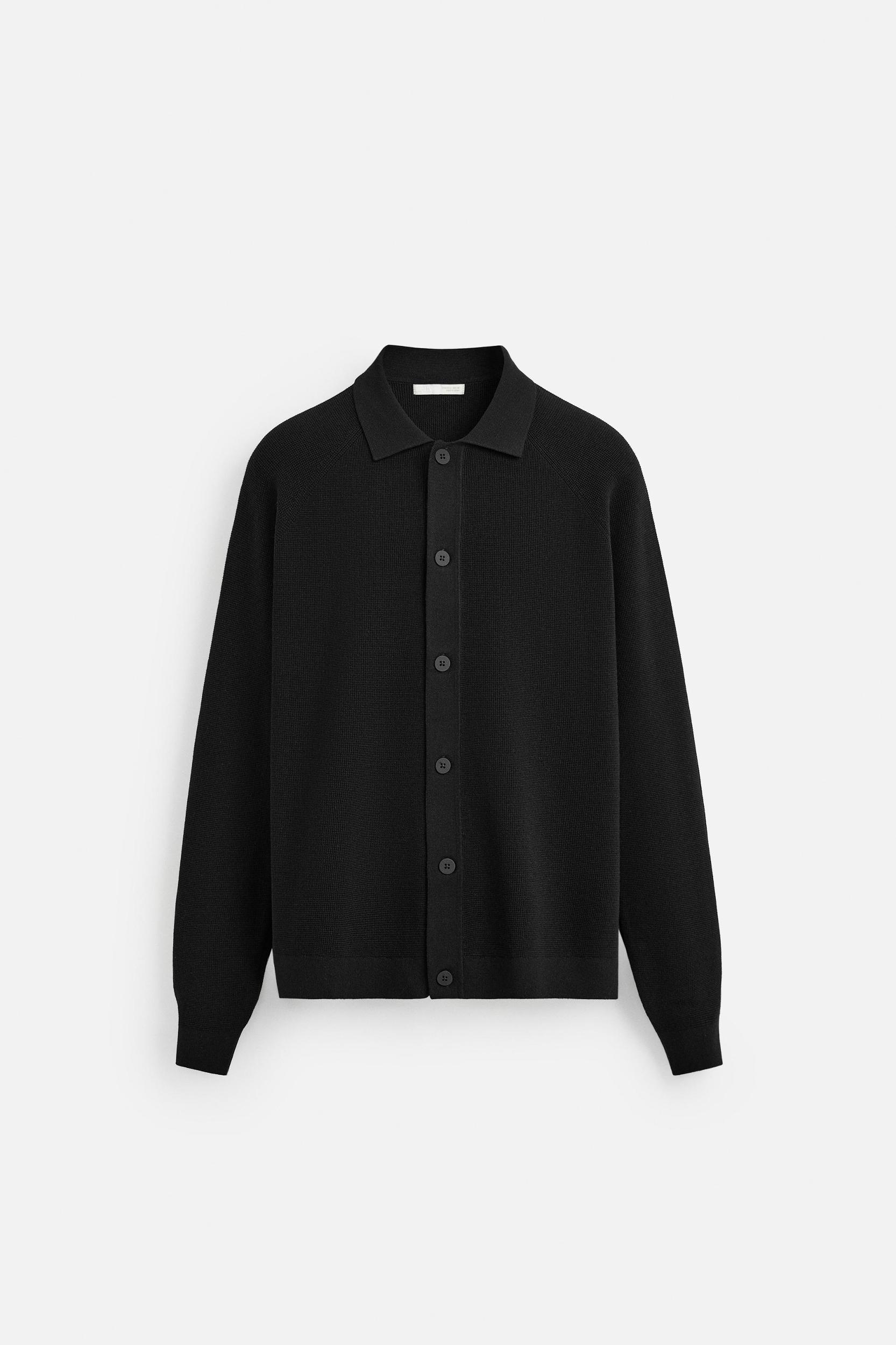 TEXTURED VISCOSE CARDIGAN Product Image