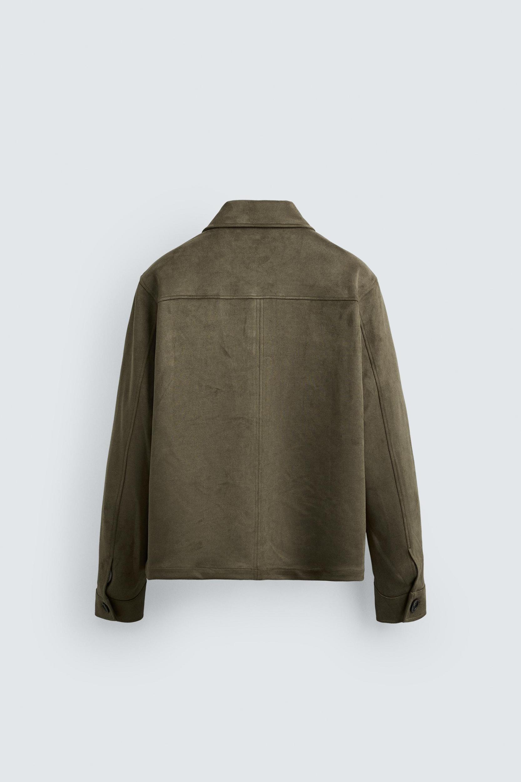 FAUX SUEDE OVERSHIRT Product Image