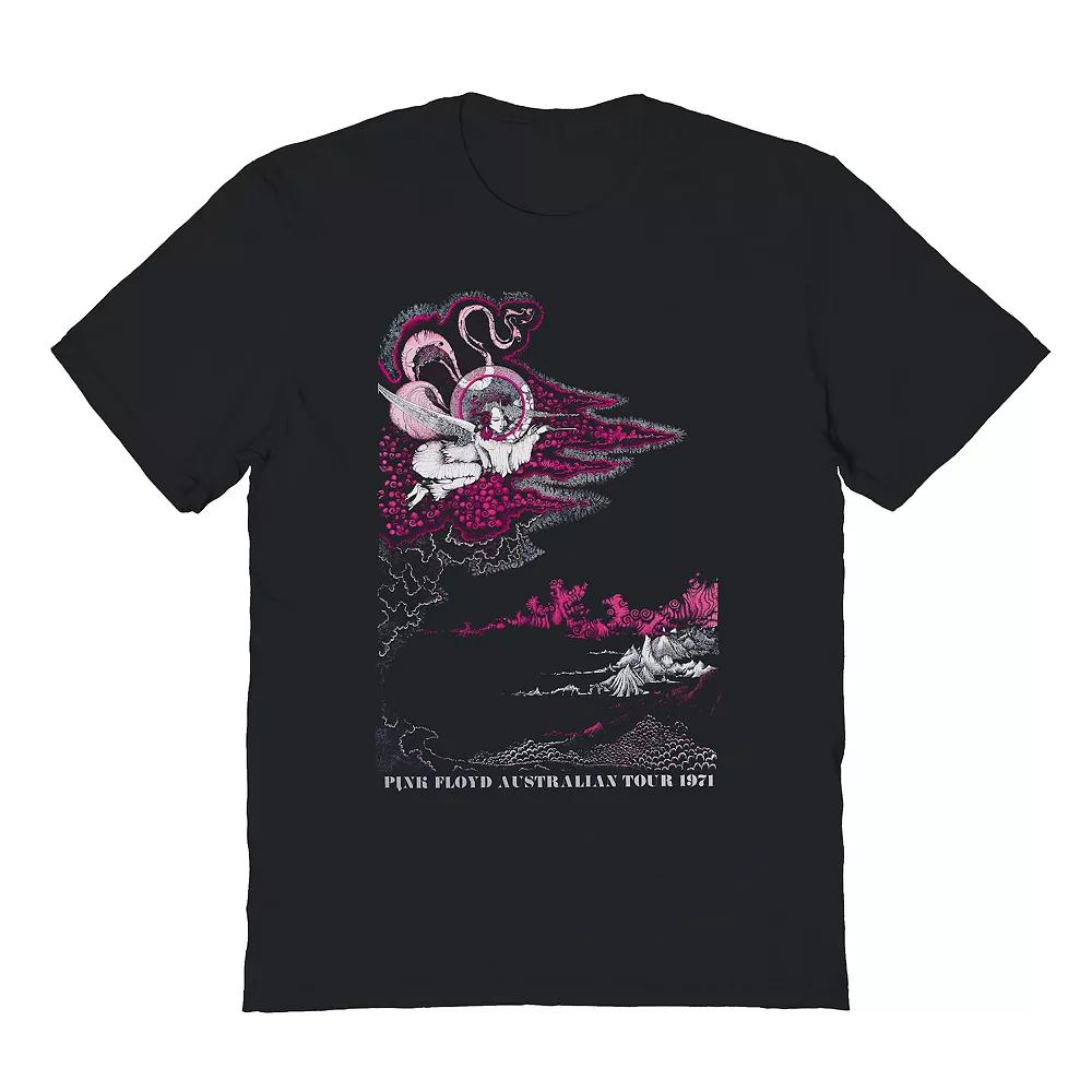 Men's Pink Floyd Australian Tour Graphic Tee, Size: Large, Black Product Image
