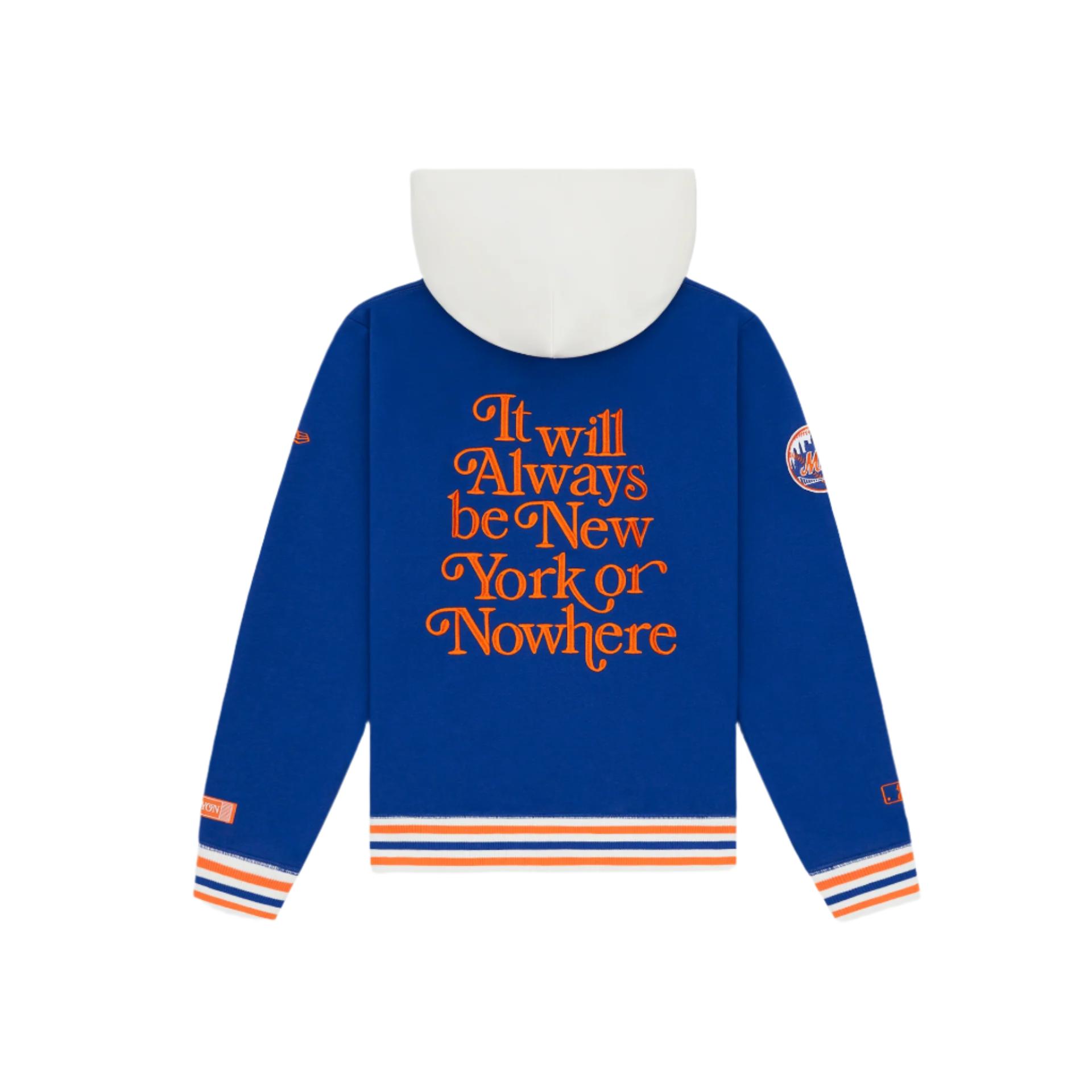 New York or Nowhere x New York Mets Light Royal Motto Hoodie Male Product Image