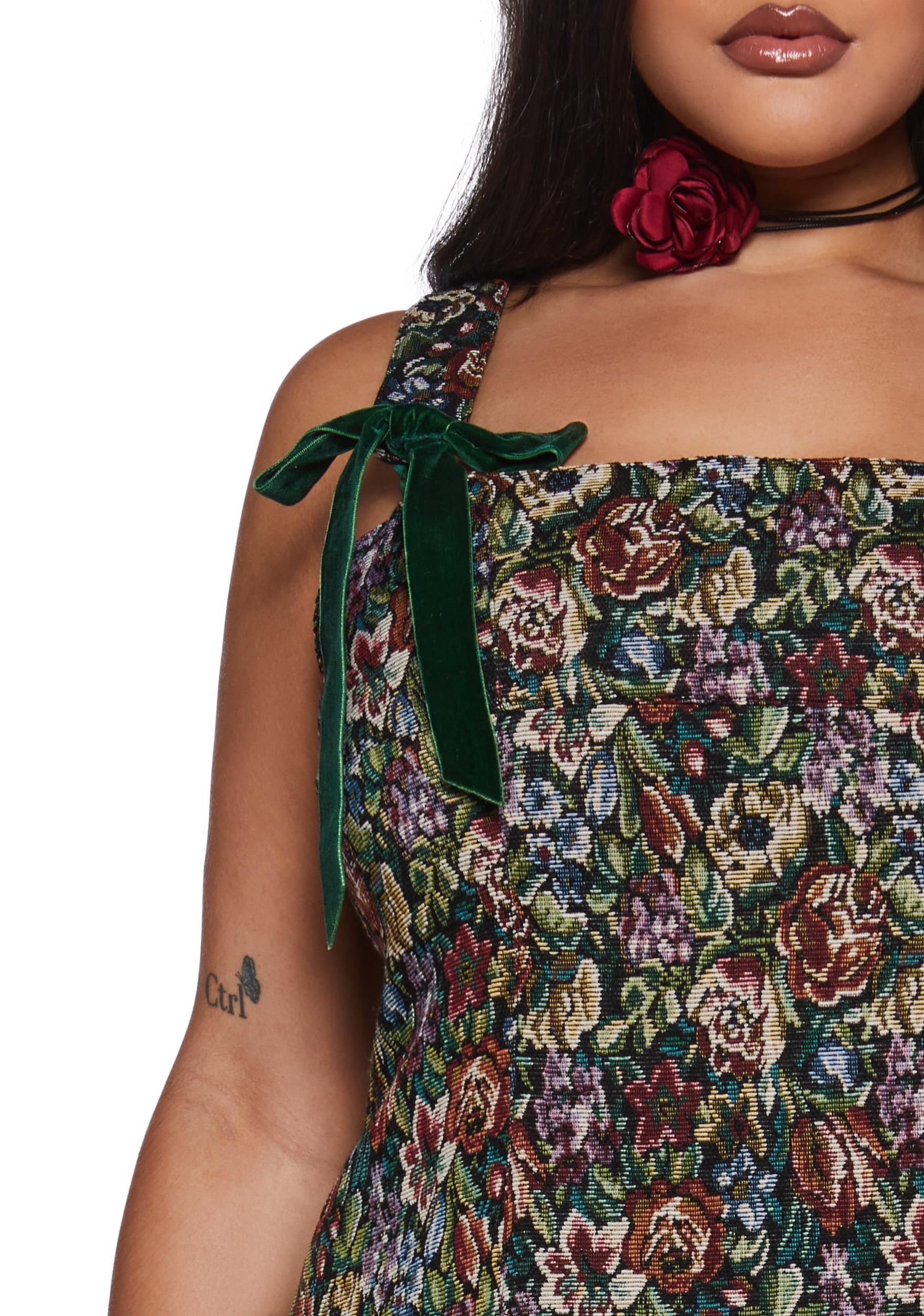 Floral Jacquard Mini Dress Current Mood - Multi Product Image