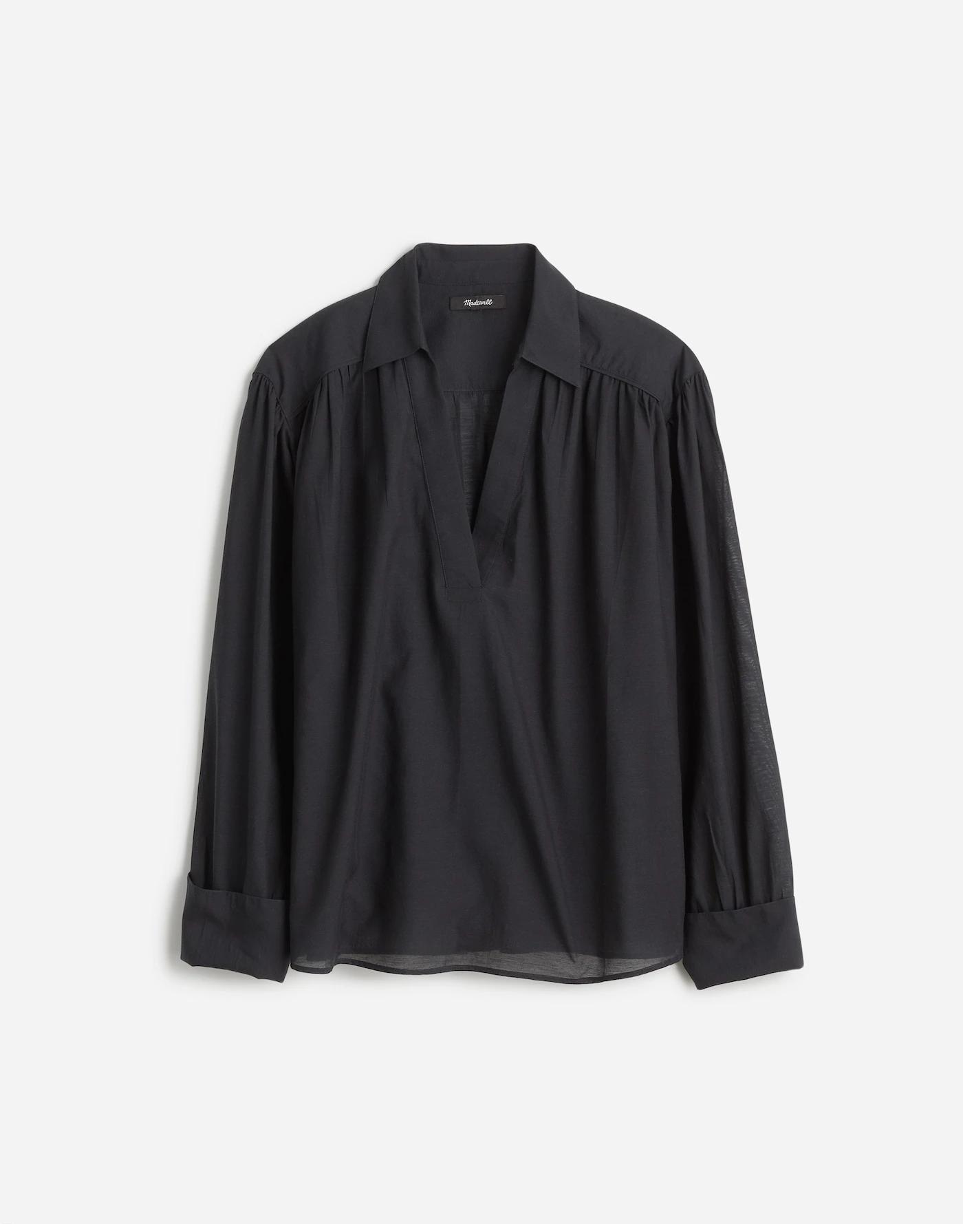 Easy Long-Sleeve Popover Shirt Product Image