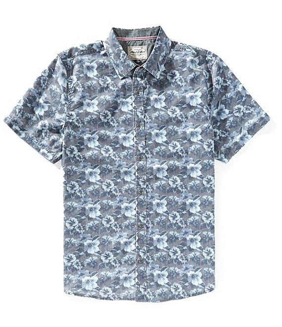 Flag and Anthem Harrington Short Sleeve Floral Printed Woven Shirt Product Image