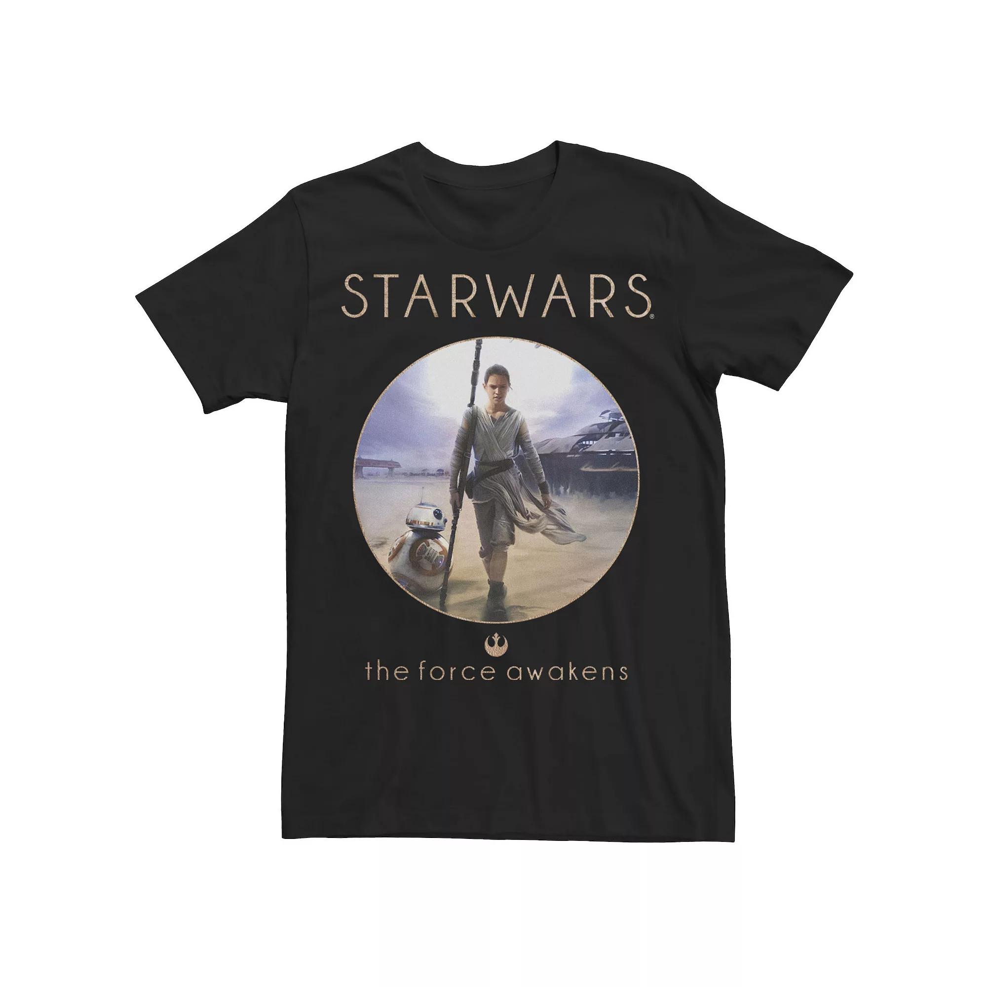 Men's Star Wars The Force Awakens Rey Poster Tee,  Product Image