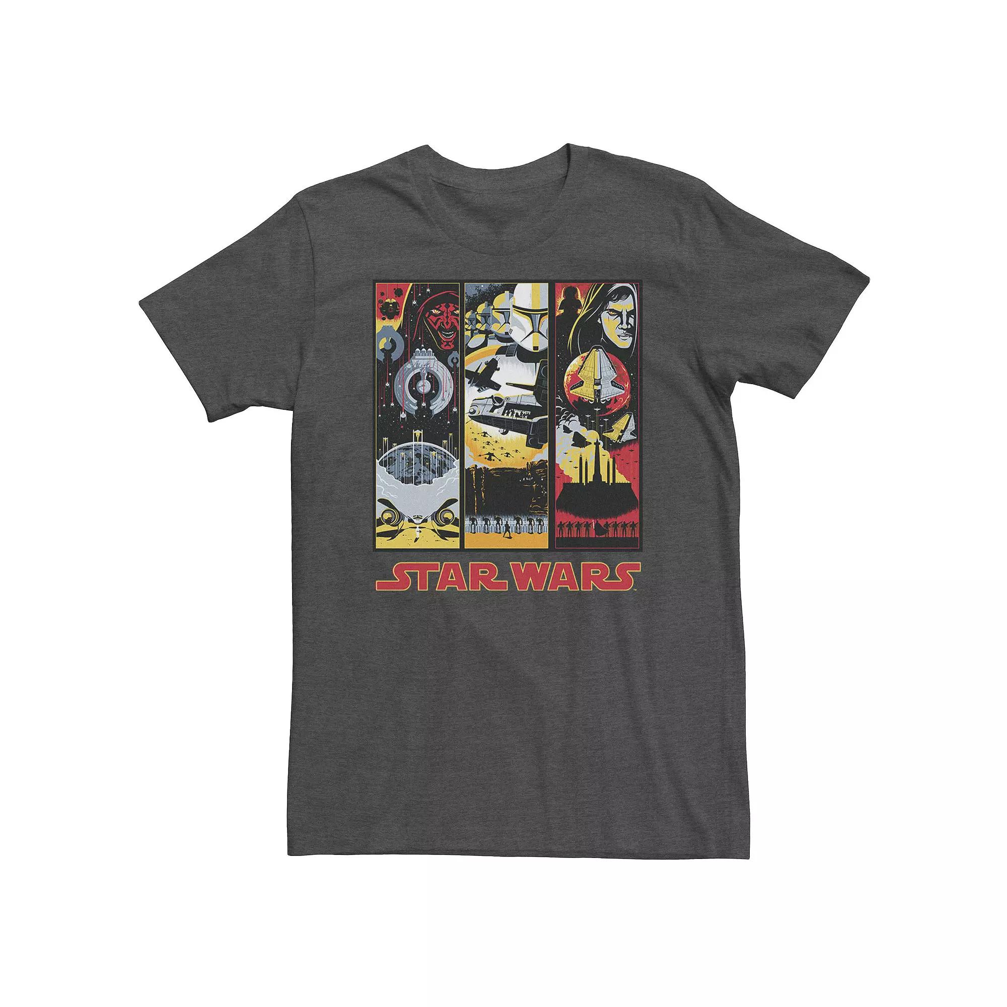 Big & Tall Star Wars Maul Trooper Anakin Retro Panels Tee, Men's,  Product Image